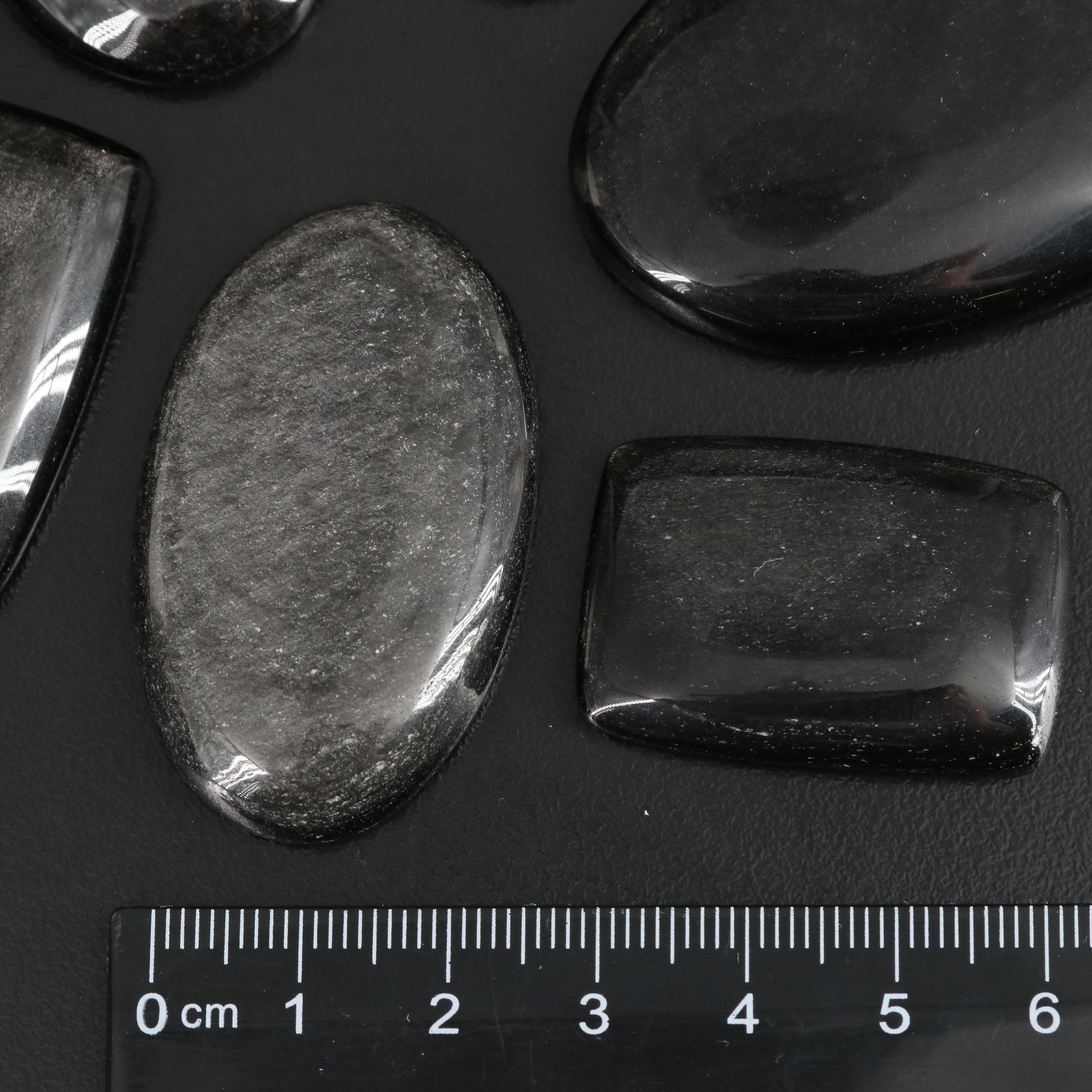 Loose Mixed Obsidian Cabochons