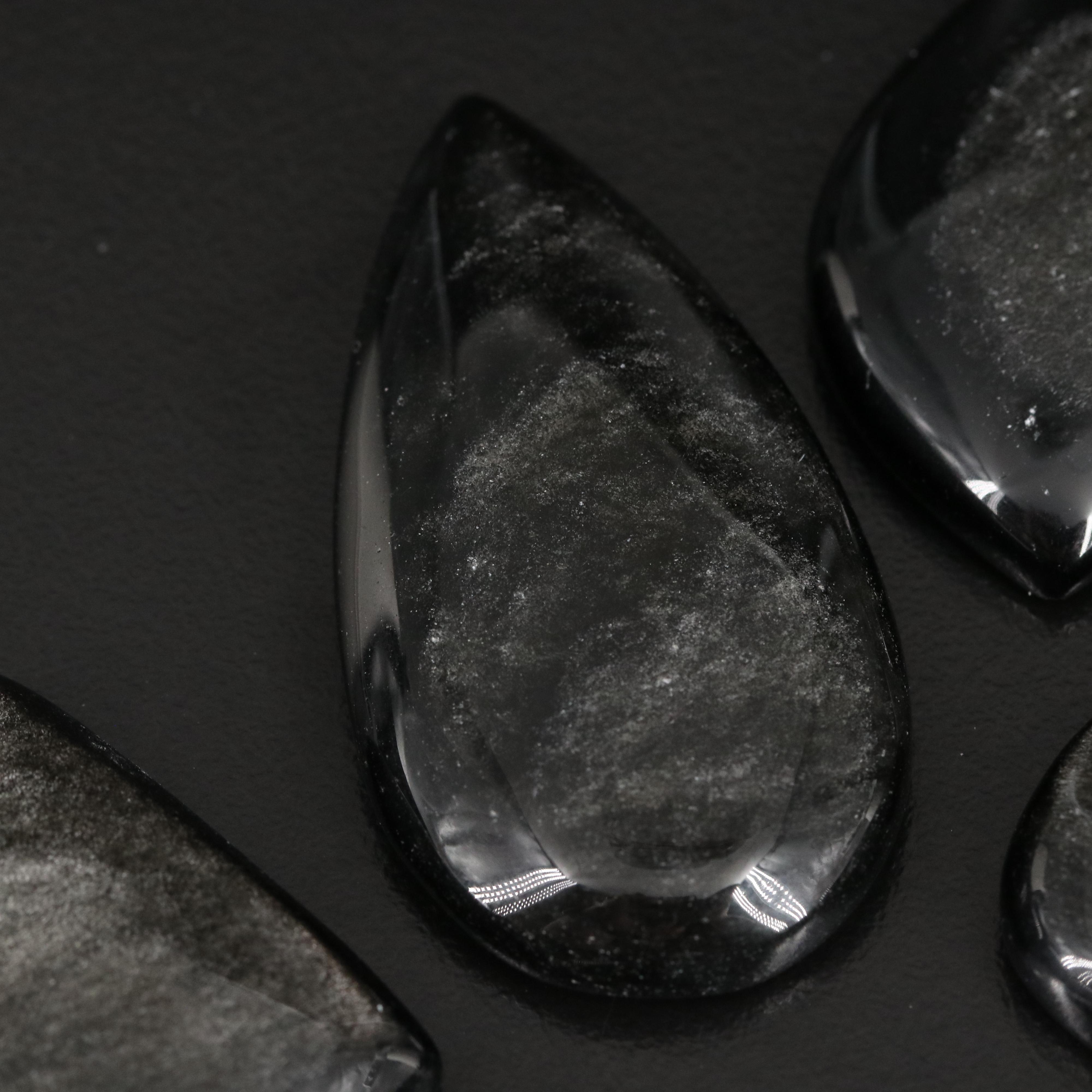 Loose Mixed Obsidian Cabochons