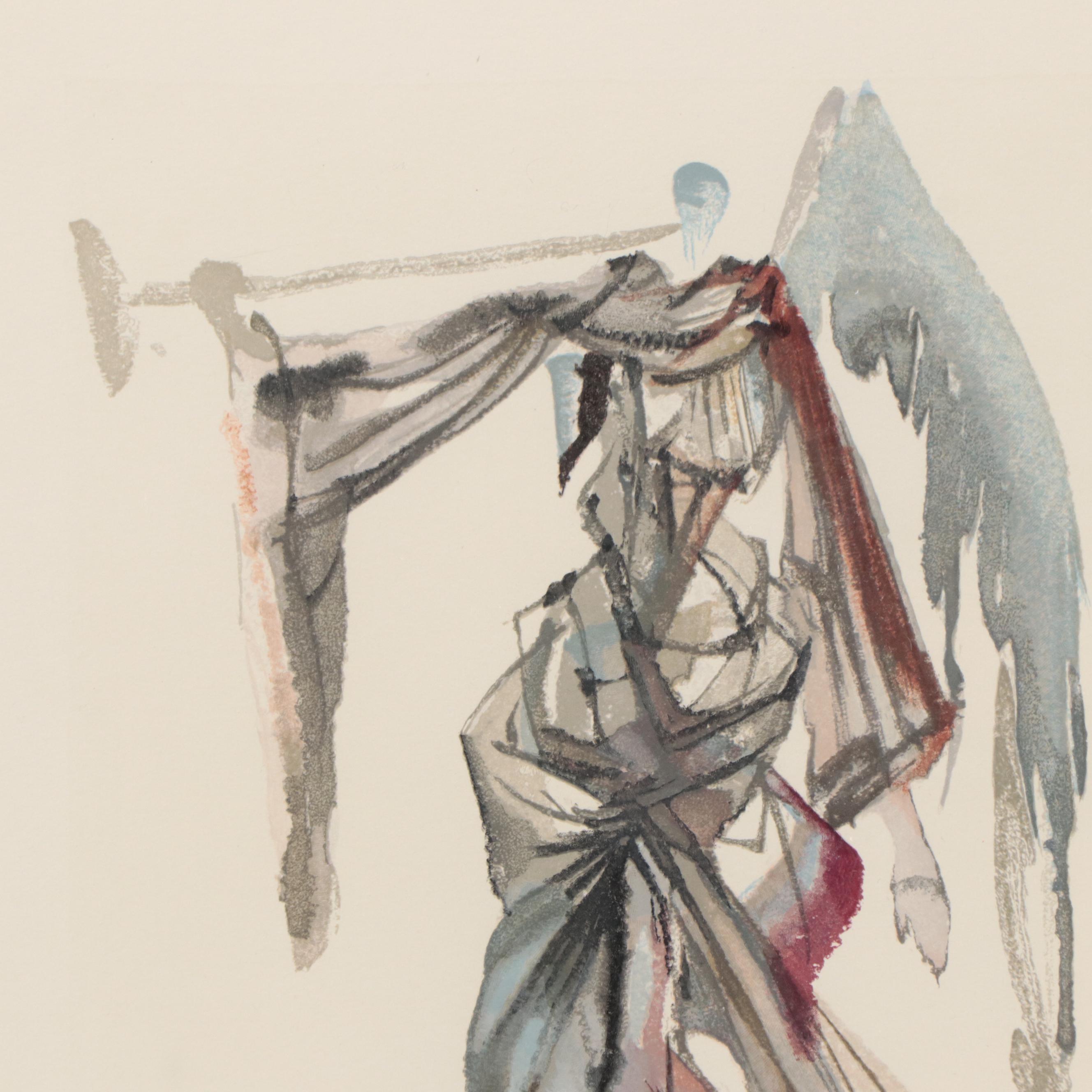 Salvador Dalí Wood Engraving "L’ange du soleil"