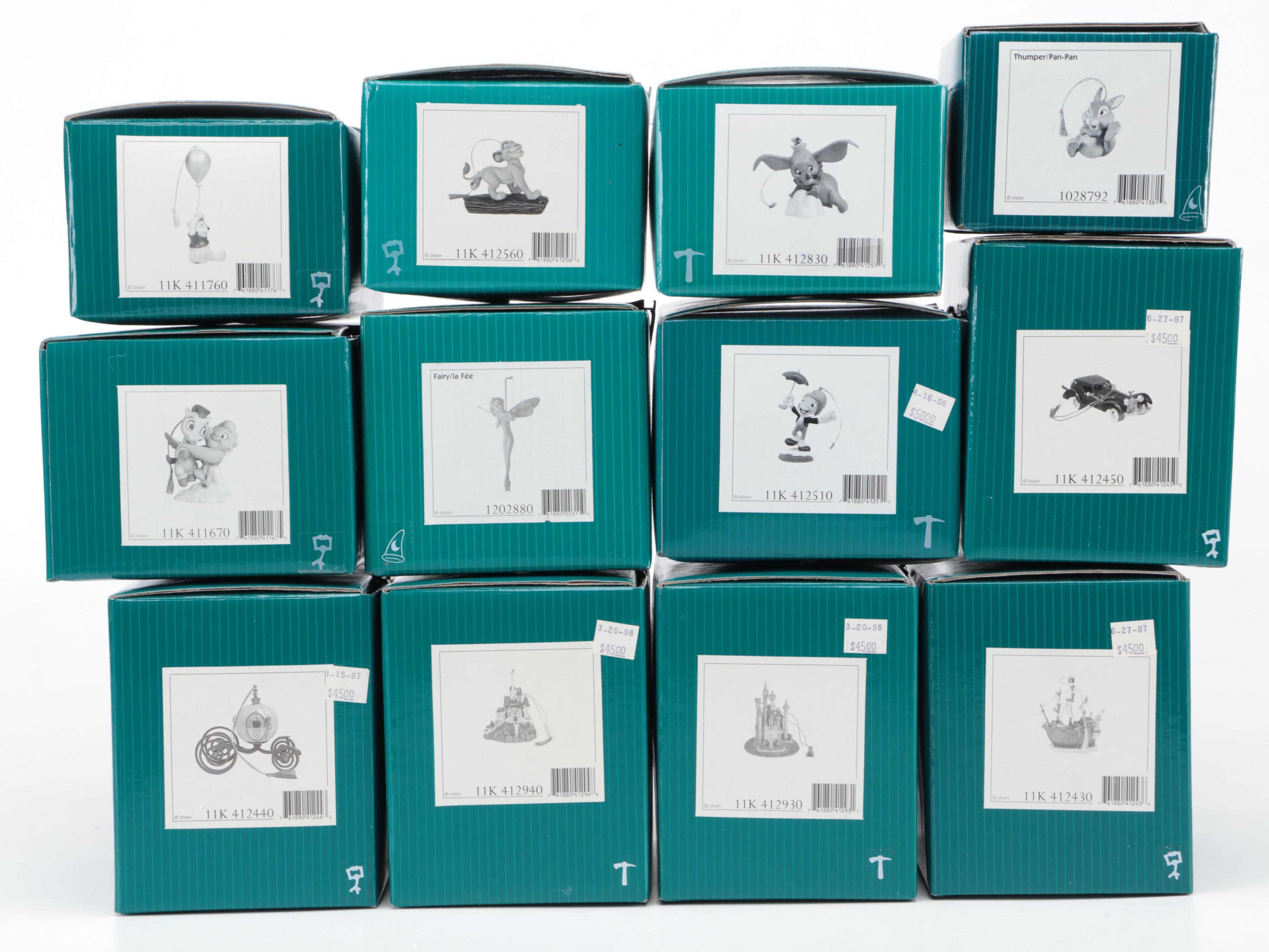 Walt Disney Classics Collection Ceramic and Resin Ornaments