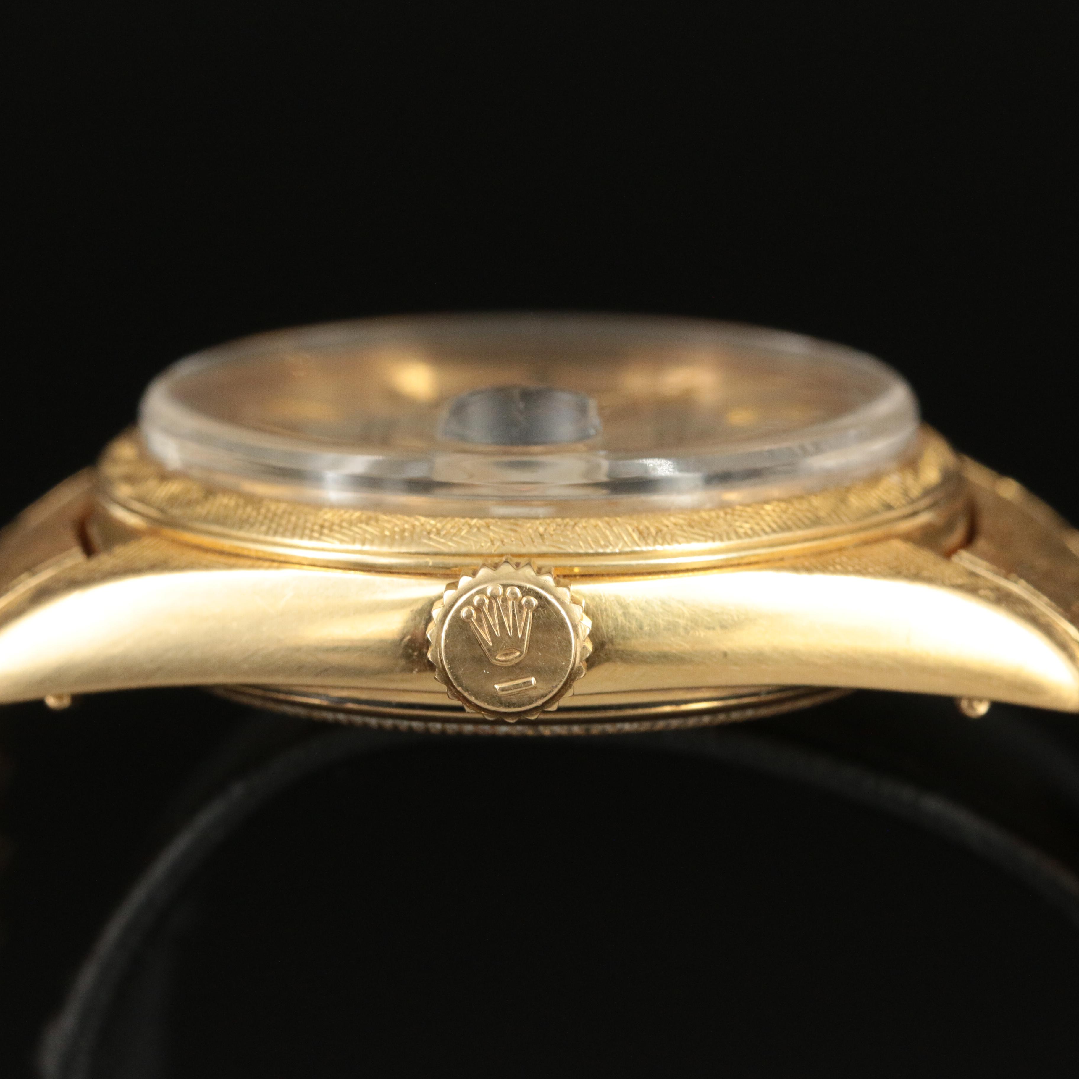 1960 Rolex 18K Oyster Perpetual Datejust Watch