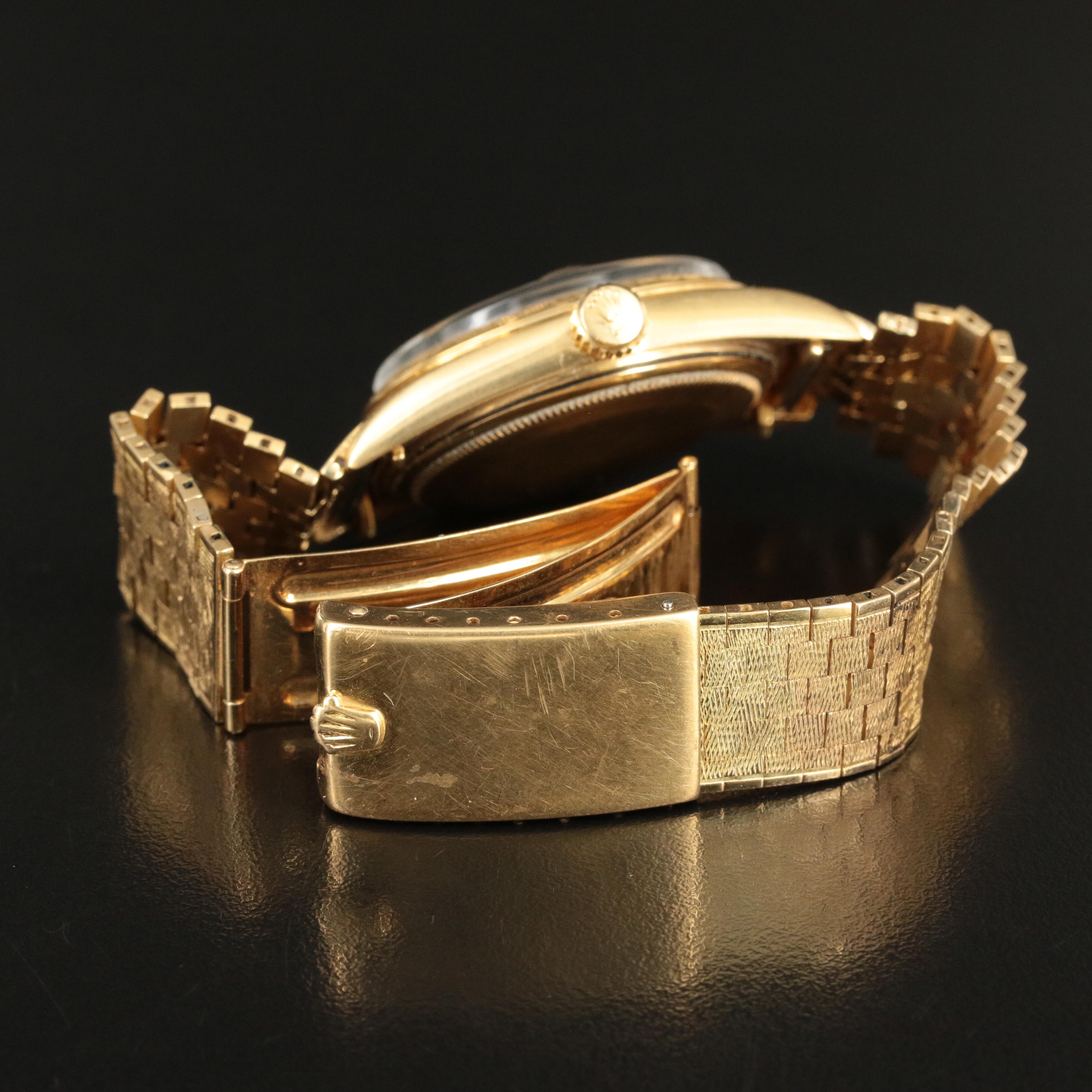 1960 Rolex 18K Oyster Perpetual Datejust Watch