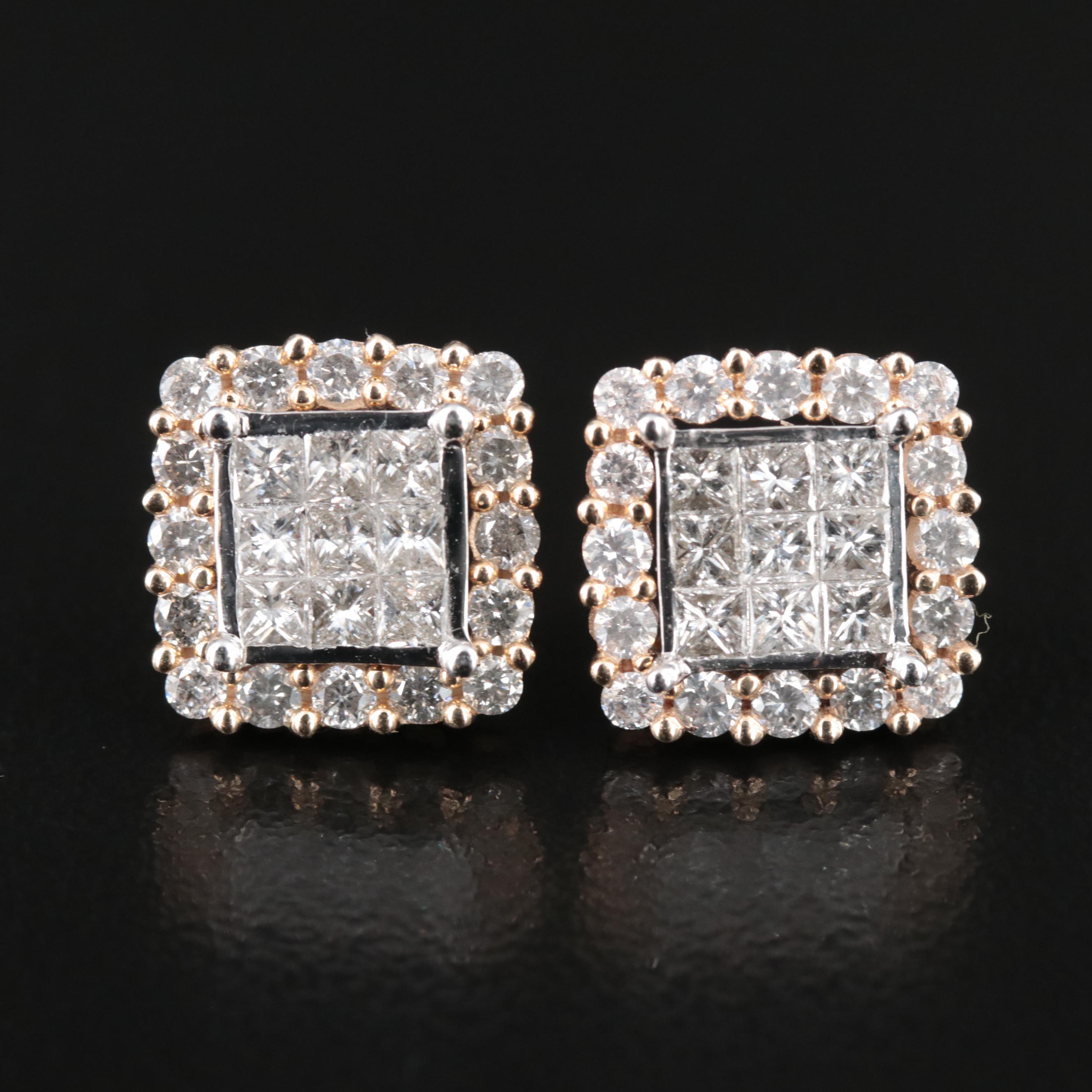 10K 2.03 CTW Diamond Earrings