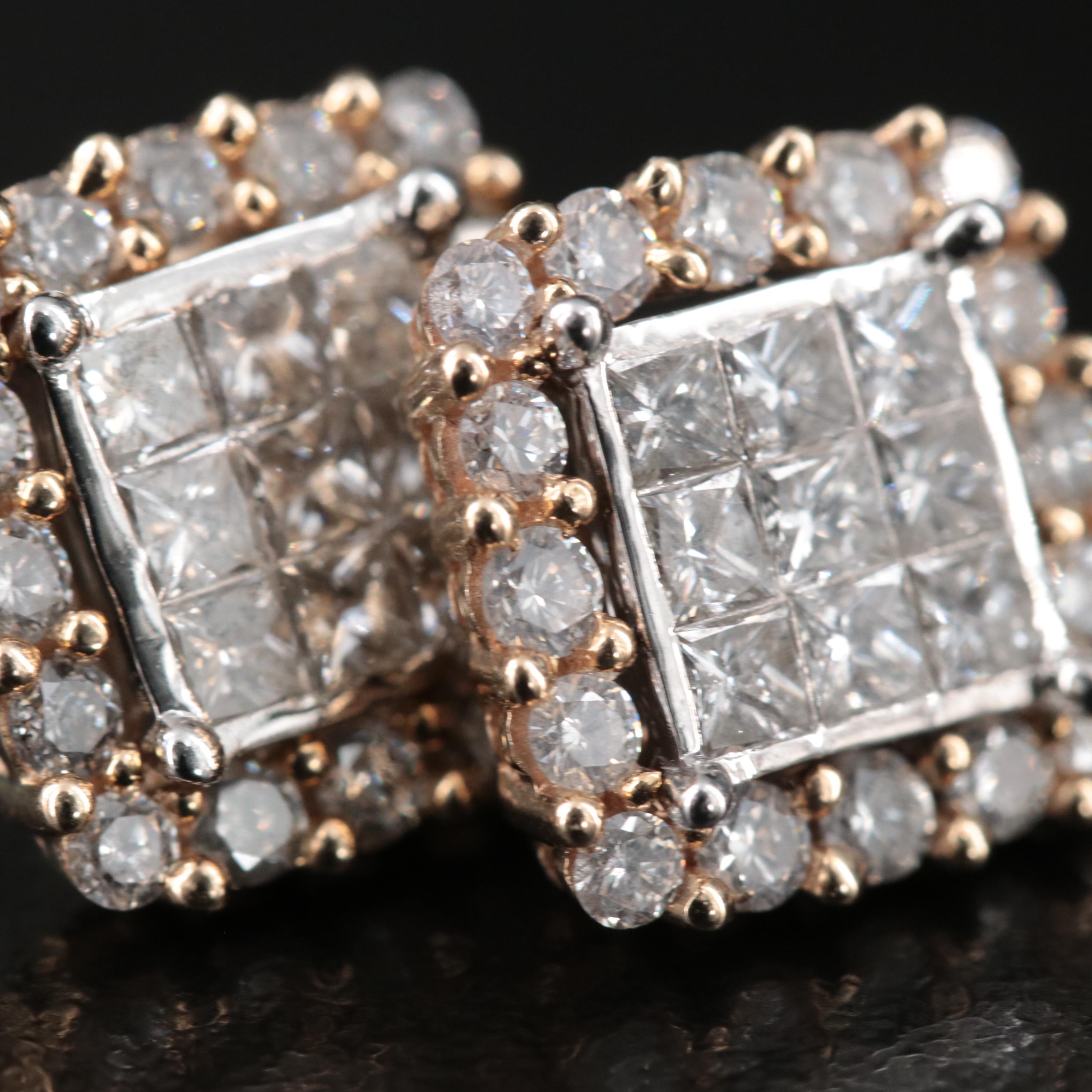 10K 2.03 CTW Diamond Earrings