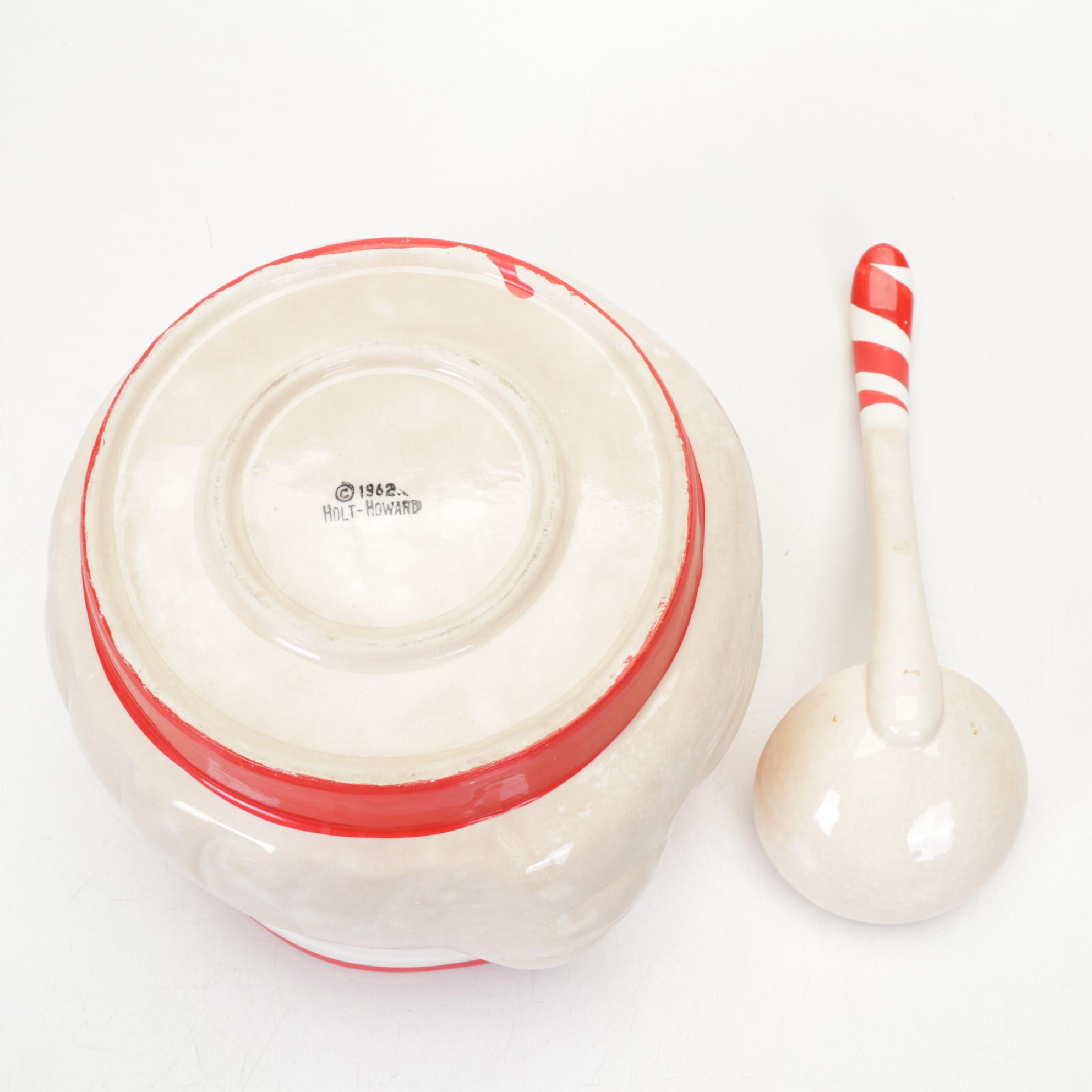 Holt-Howard Santa Punch Bowl Set, Salt and Pepper and Napco Cookie Jar