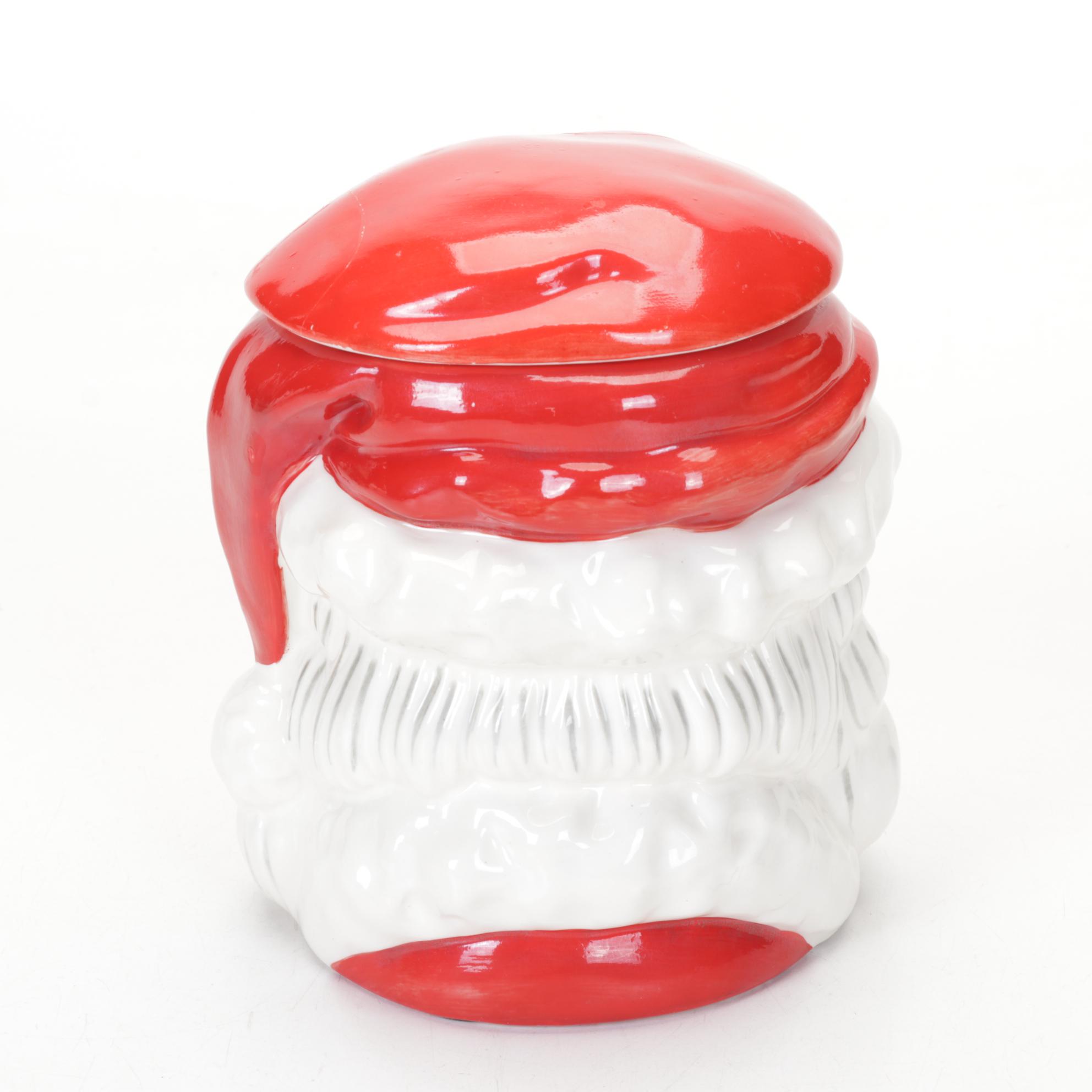 Holt-Howard Santa Punch Bowl Set, Salt and Pepper and Napco Cookie Jar