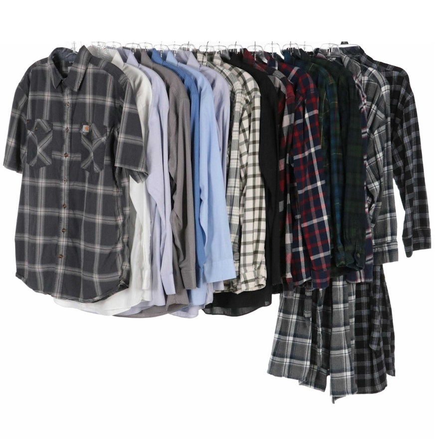 Men's Stafford Dress Shirts, Eddie Bauer/Other Flannel Shirts, and ...