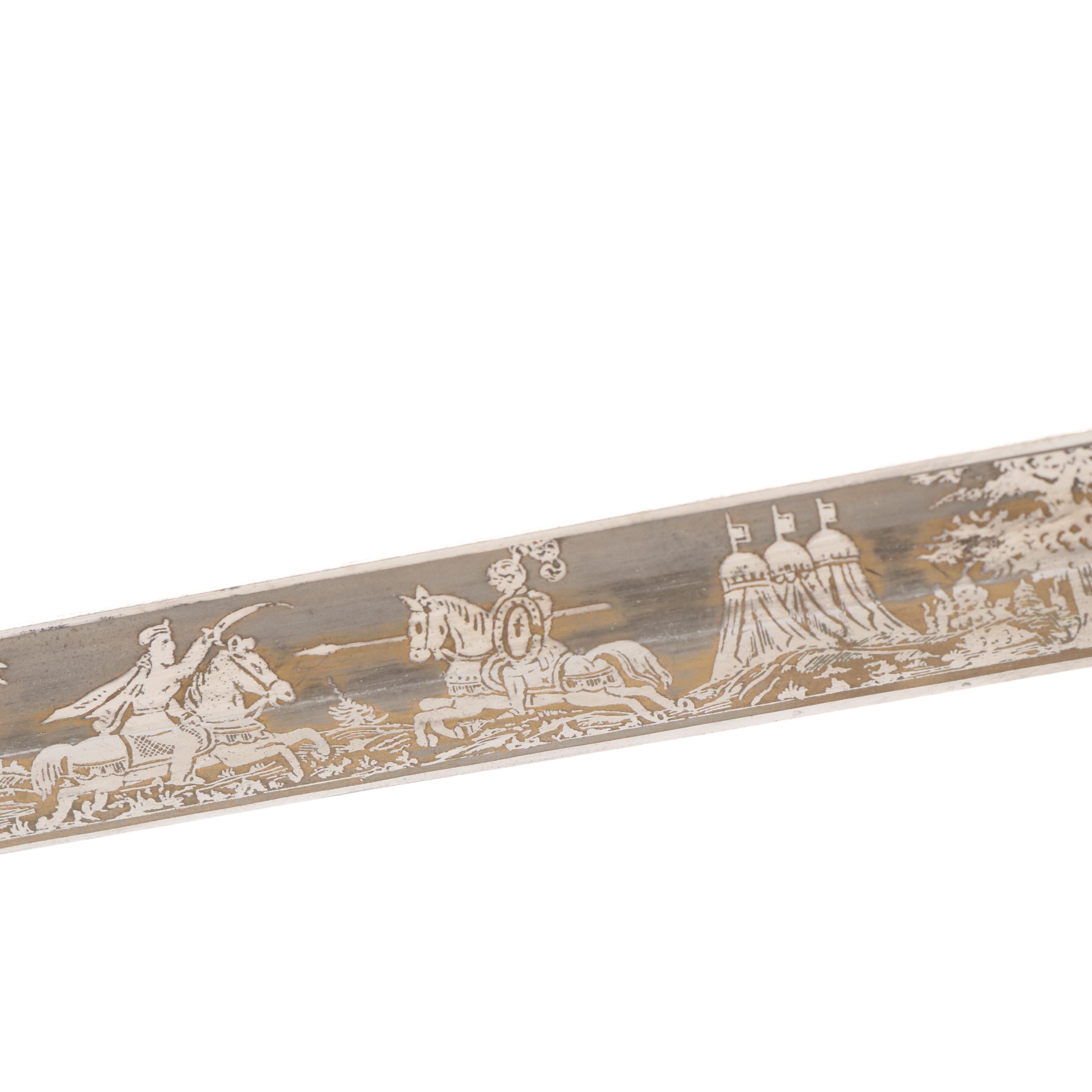 Masonic Ceremonial Sword With Scabbord and Leather Case