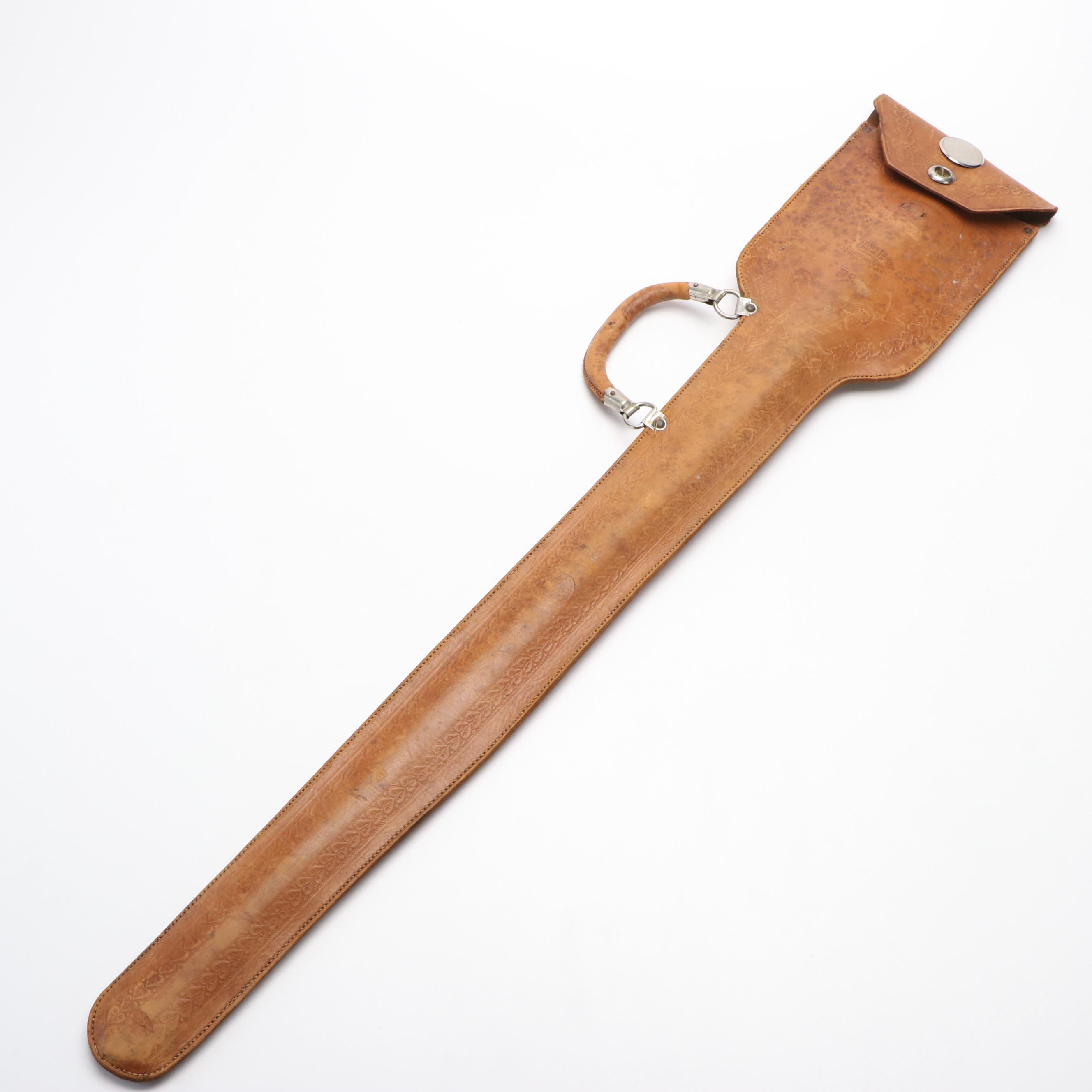 Masonic Ceremonial Sword With Scabbord and Leather Case