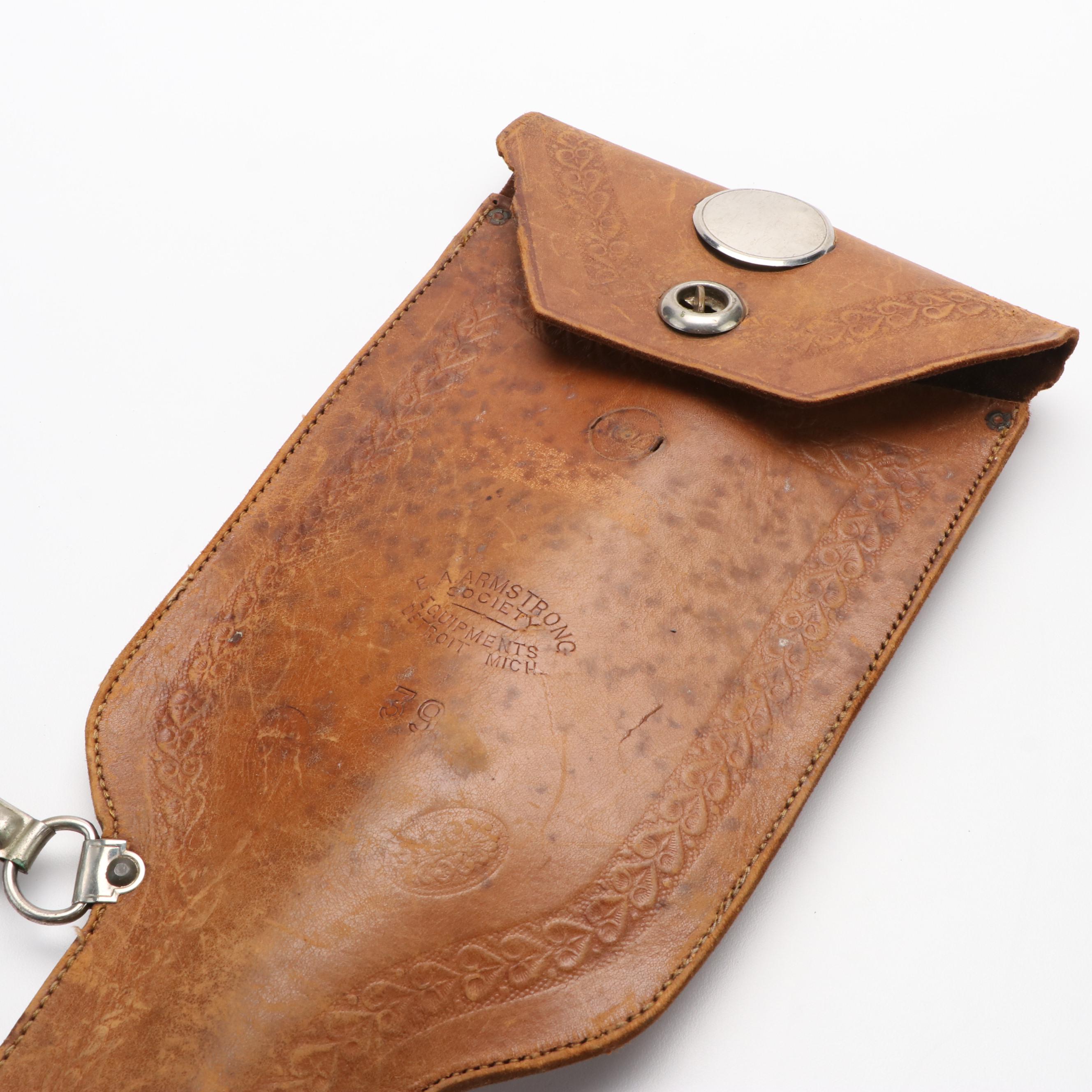 Masonic Ceremonial Sword With Scabbord and Leather Case