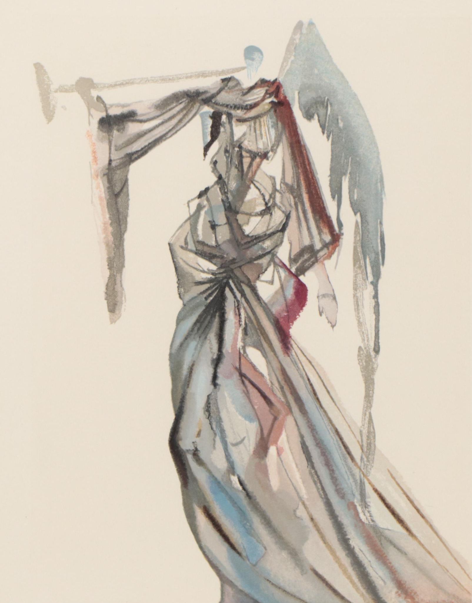 Salvador Dalí Wood Engraving "L’ange du soleil"