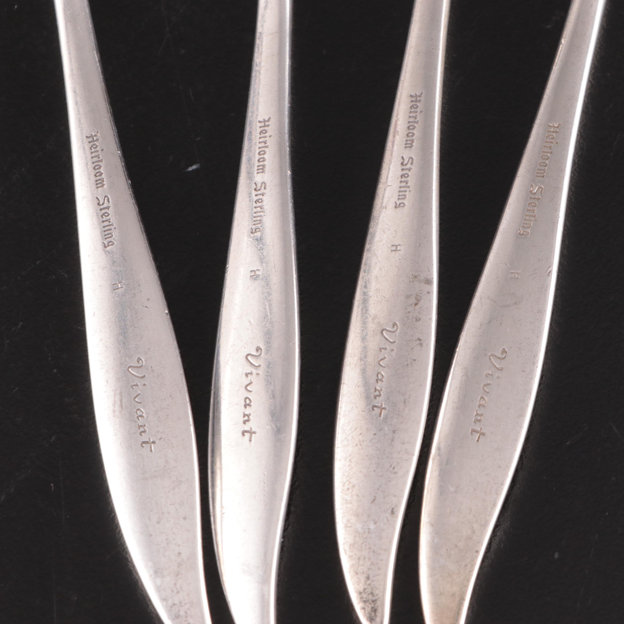 Oneida Heirloom "Vivant" Sterling Silver Flatware