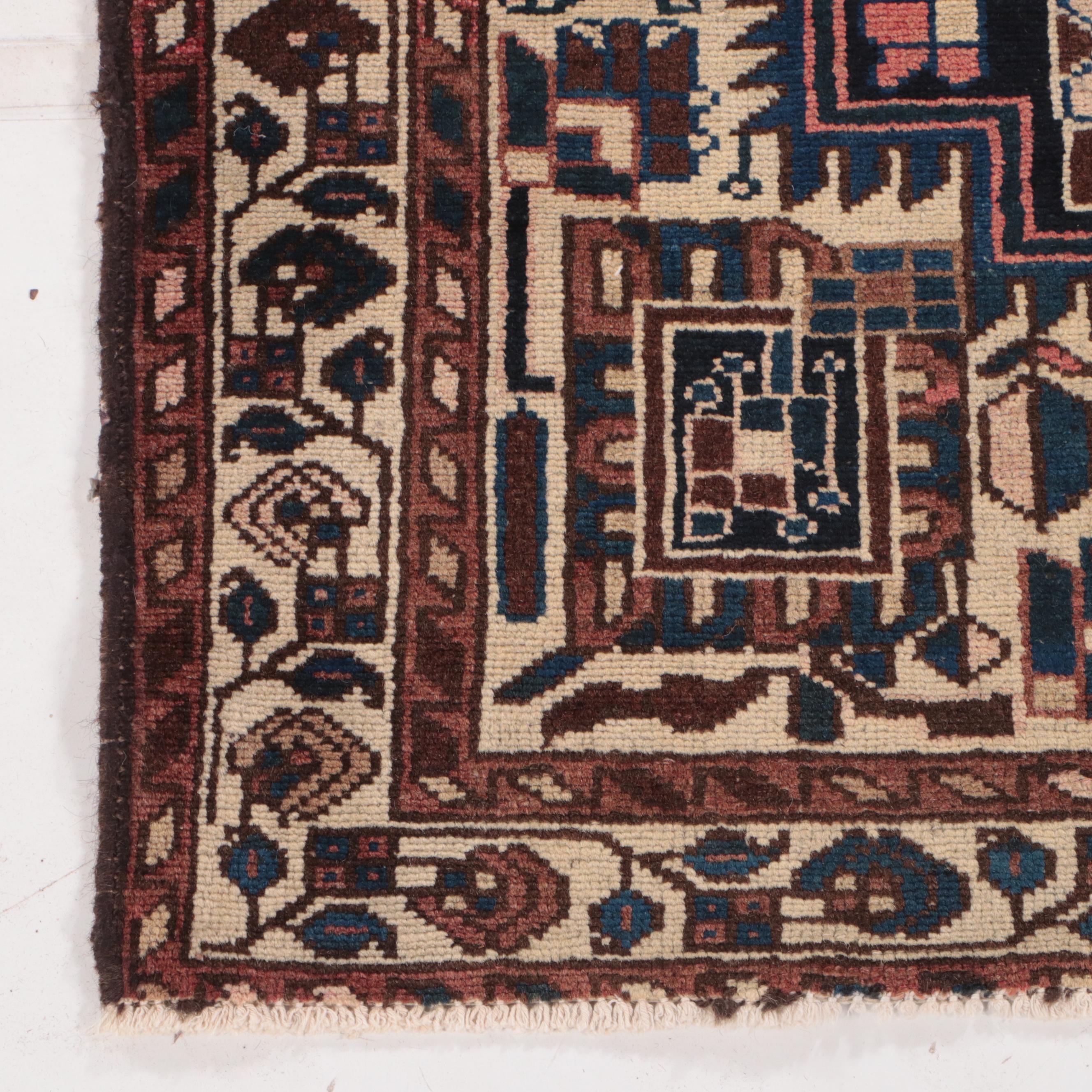 4'5 x 6'4 Hand-Knotted Persian Malayer Area Rug