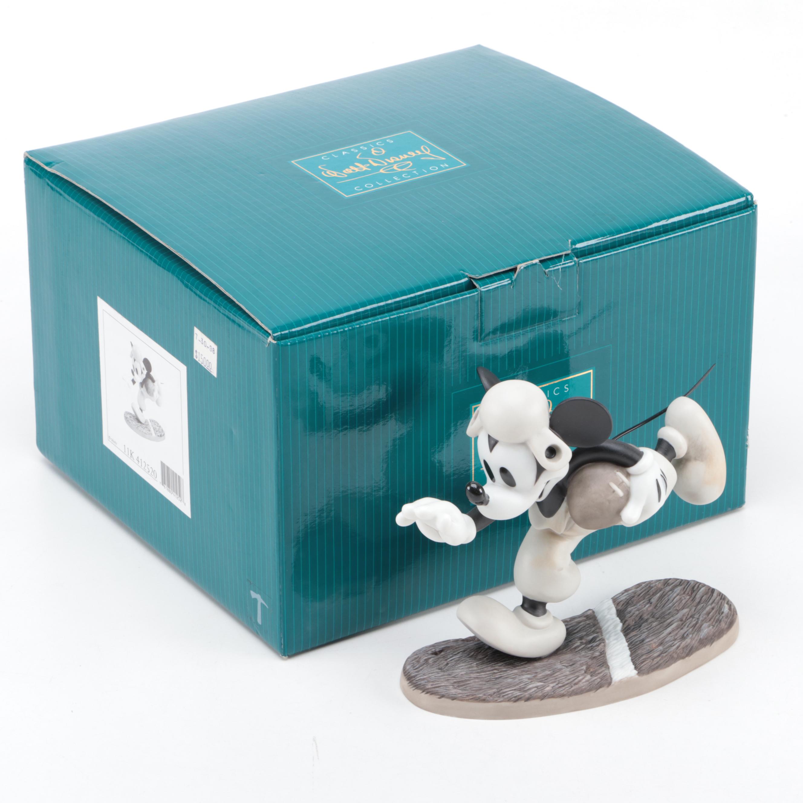 Walt Disney Classics Collection "Touchdown Mickey" Ceramic Figurine