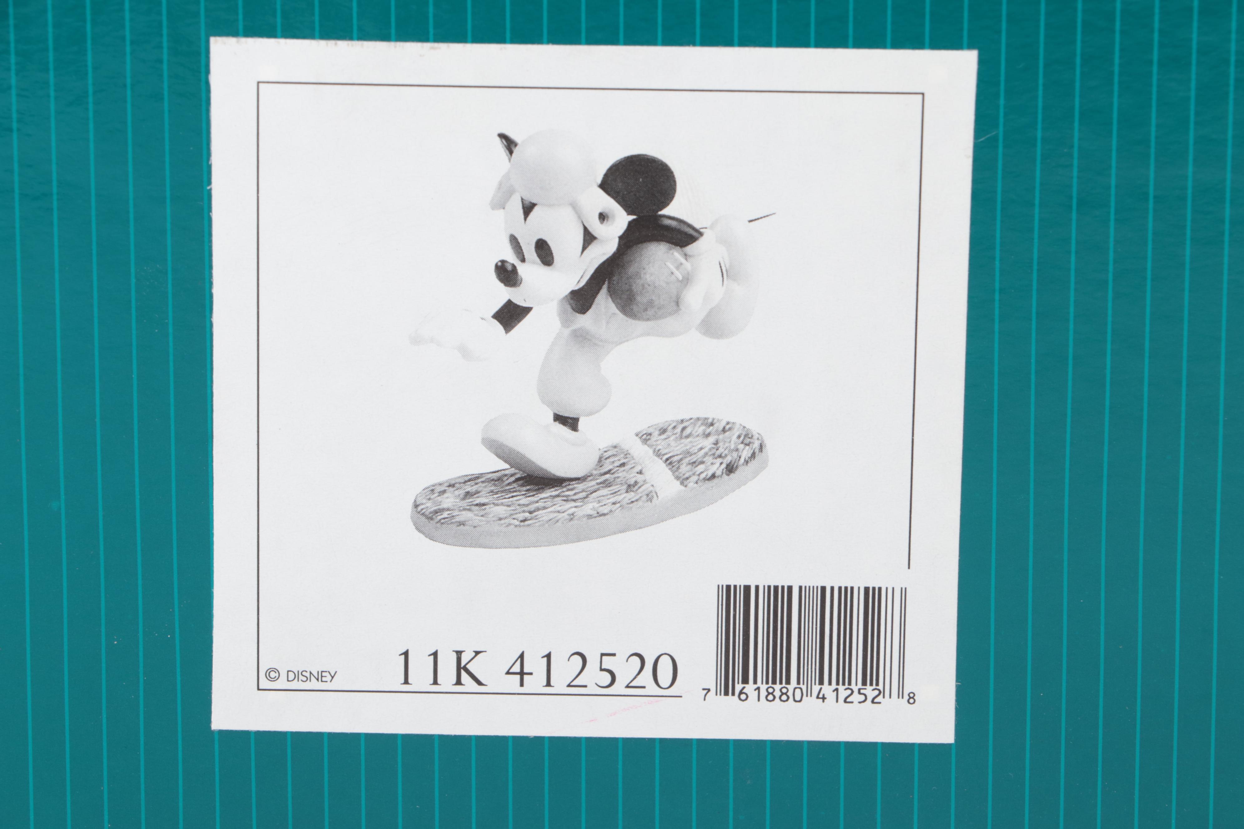Walt Disney Classics Collection "Touchdown Mickey" Ceramic Figurine