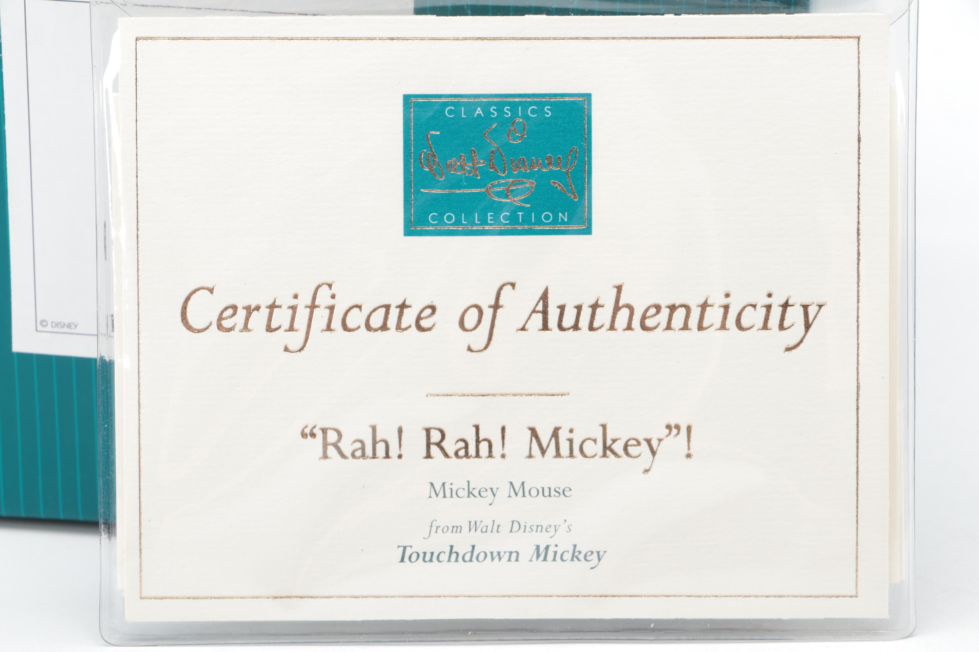 Walt Disney Classics Collection "Touchdown Mickey" Ceramic Figurine