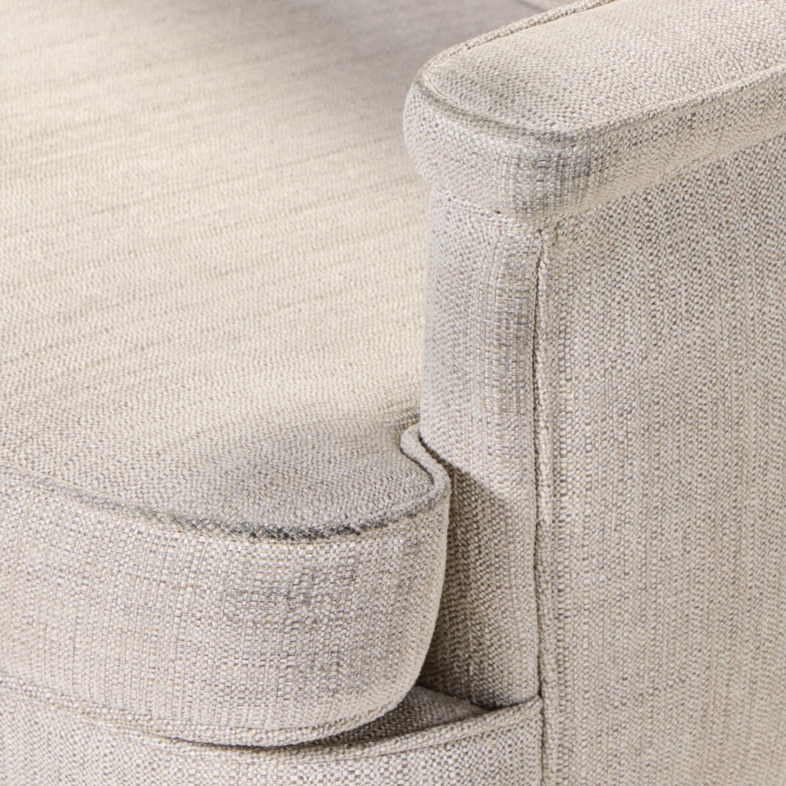 Pair of Beige Textural Upholstered Club Chairs