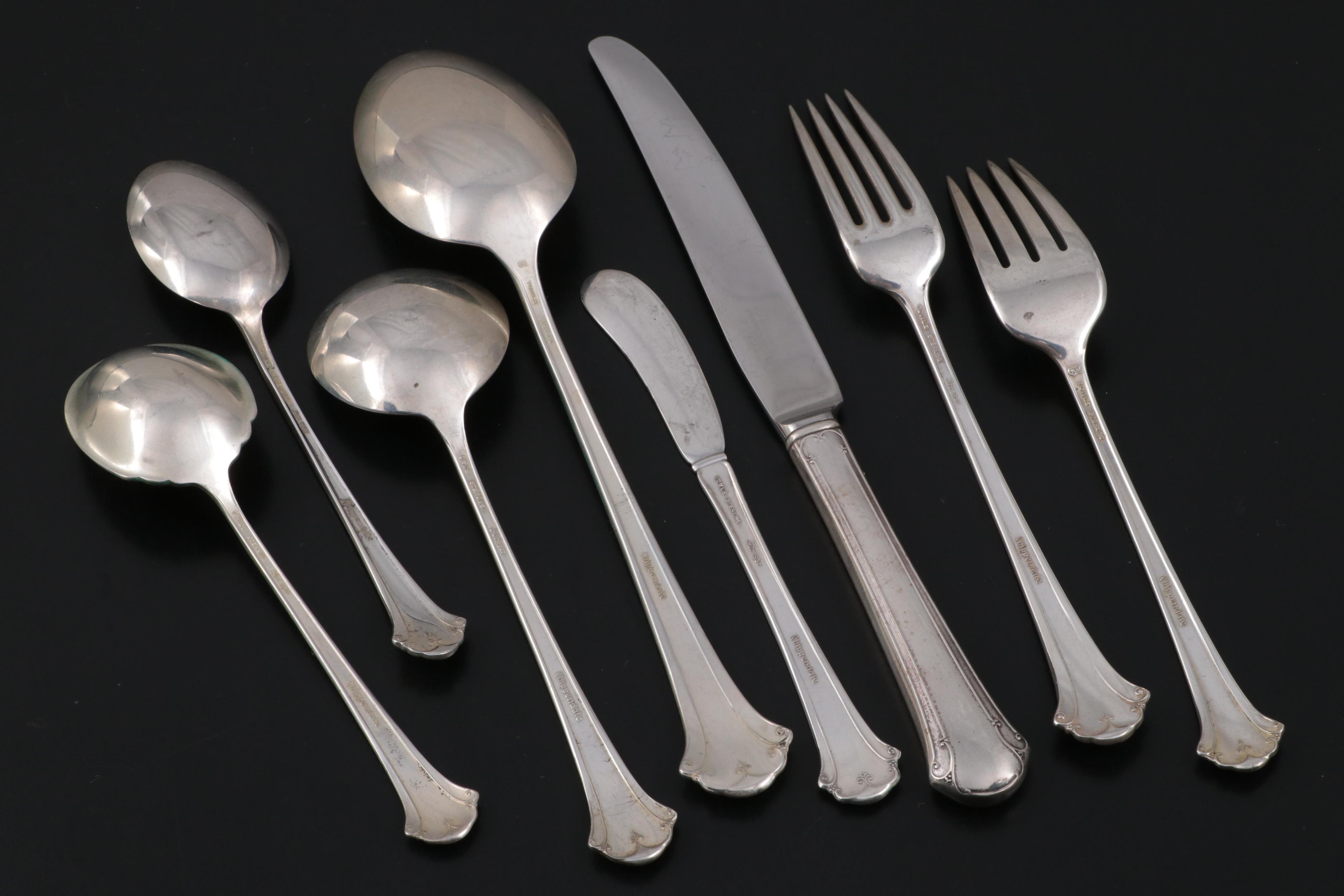 Towle "Chippendale" Sterling Silver Flatware and Serving Utensils