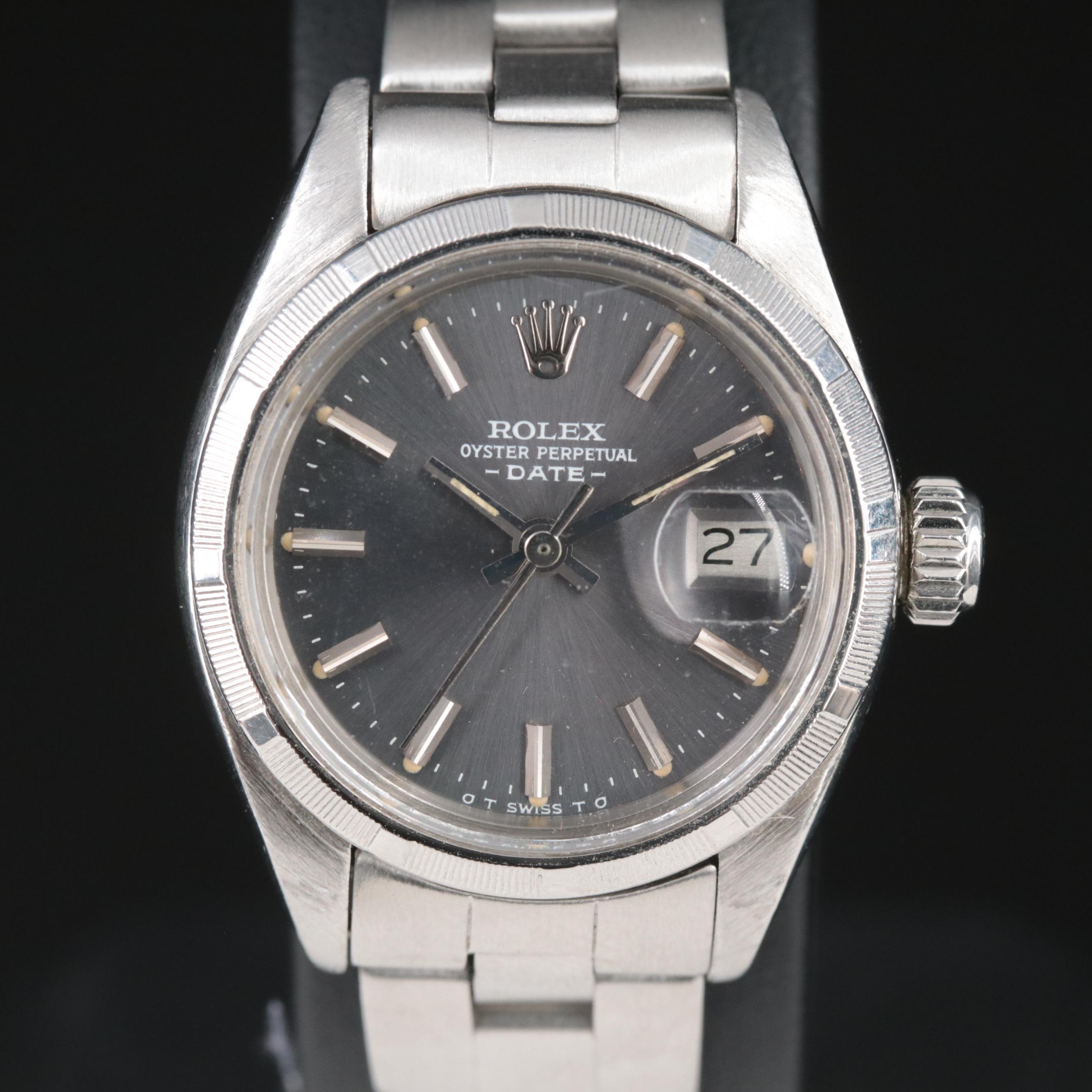 1975 Rolex Oyster Perpetual Date Stainless Steel Watch