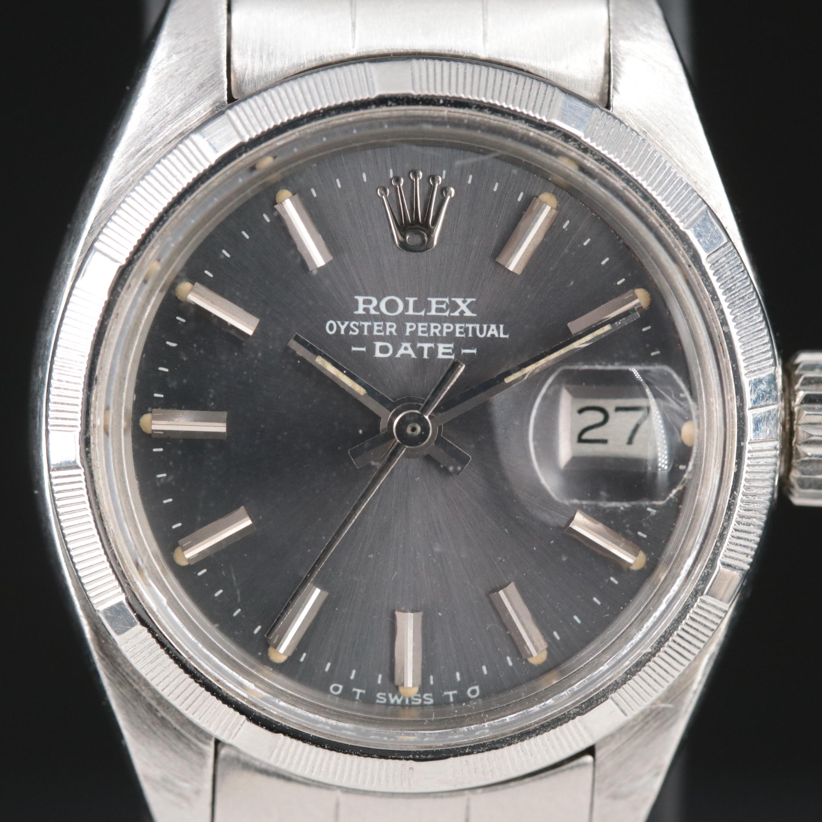 1975 Rolex Oyster Perpetual Date Stainless Steel Watch