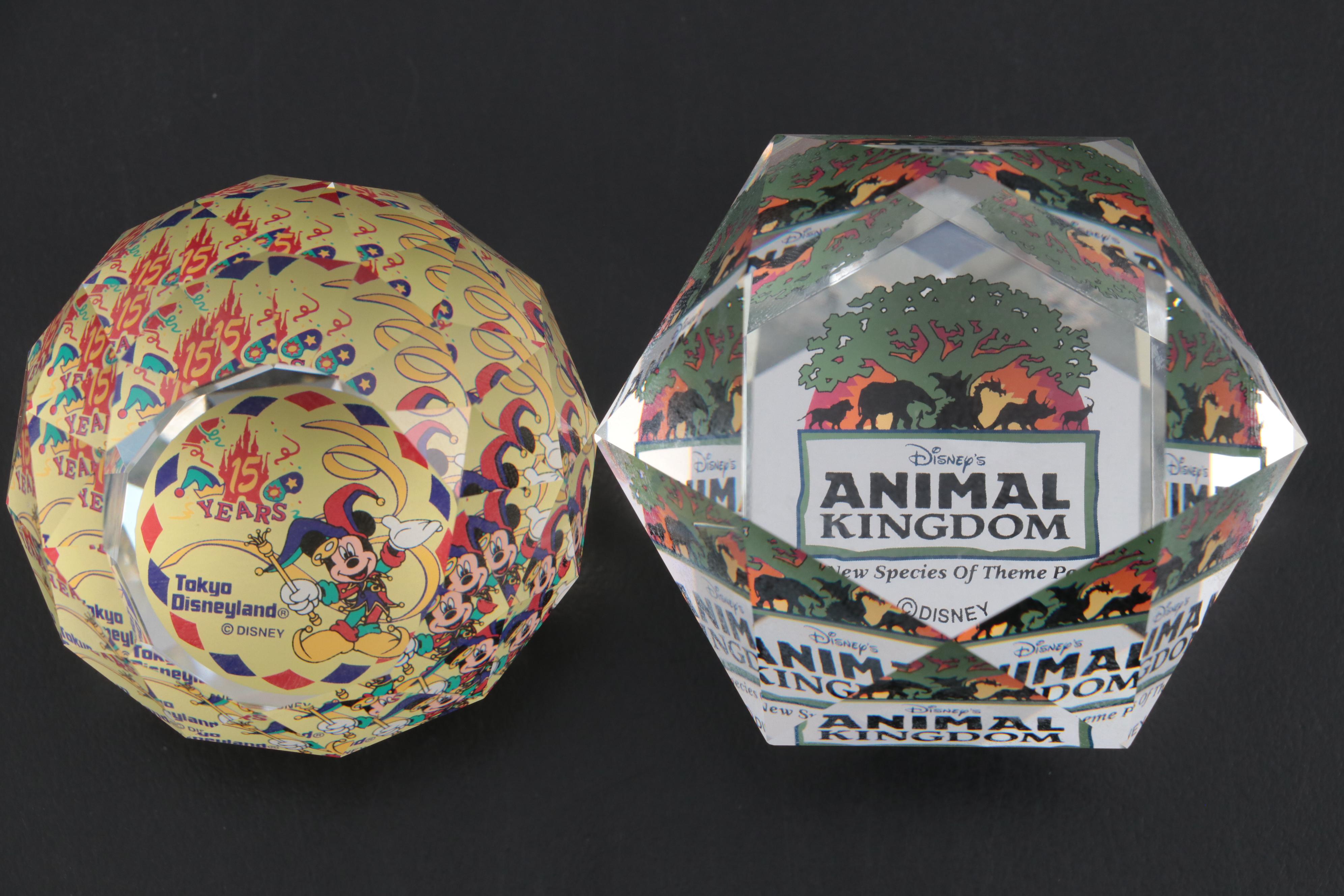 Crystal Colors Walt Disney Faceted Crystal Paperweights