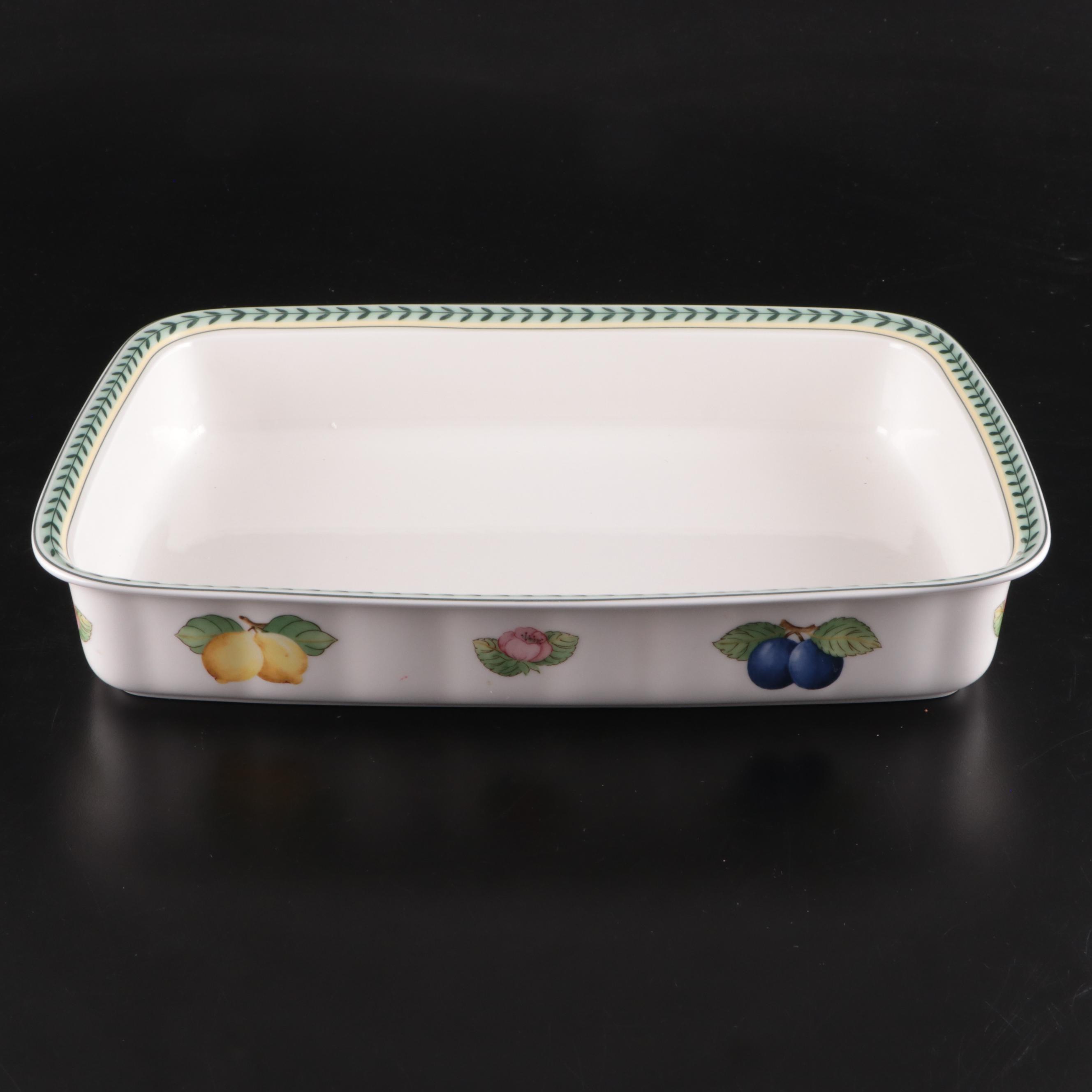 Villeroy & Boch "French Garden" Lasagna Baking Dish and Porcelain Dinnerware