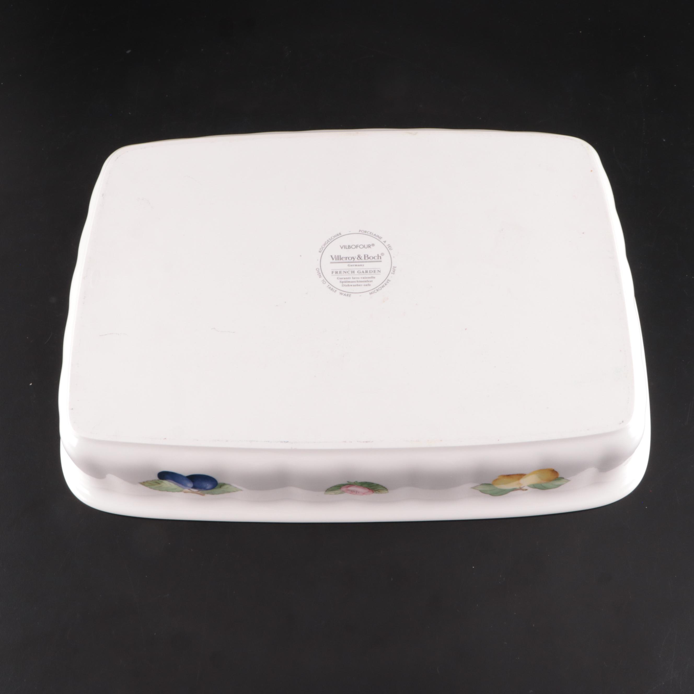 Villeroy & Boch "French Garden" Lasagna Baking Dish and Porcelain Dinnerware