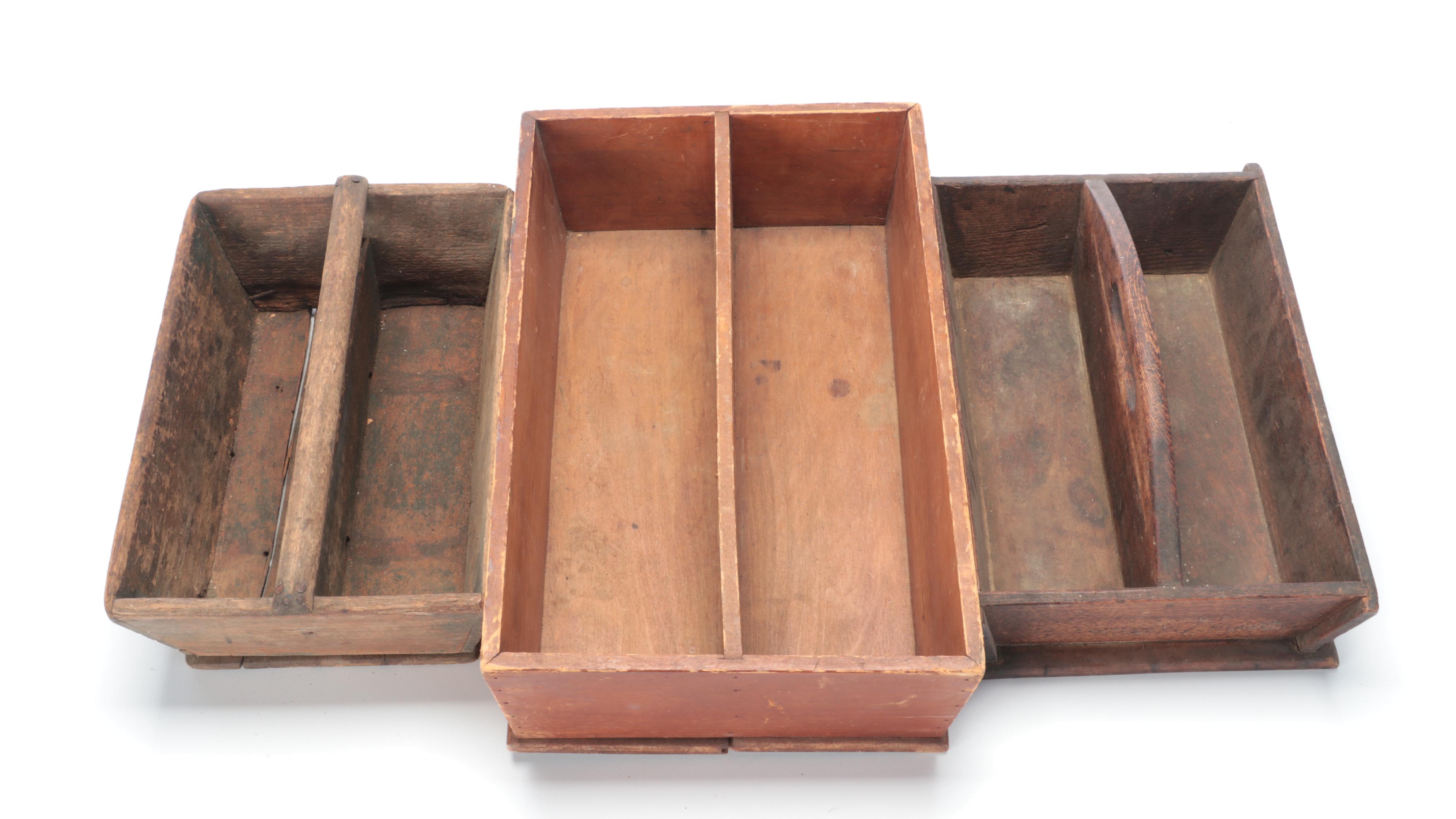 Wooden Caddies, 19th Century