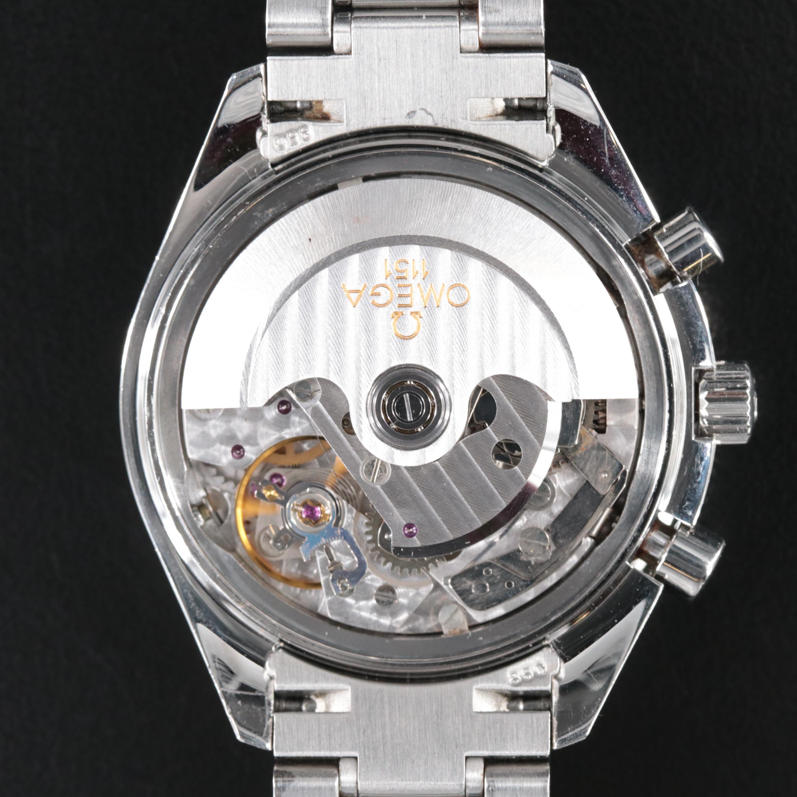 Omega Speedmaster Triple-Calendar, Silver 39MM Automatic Watch