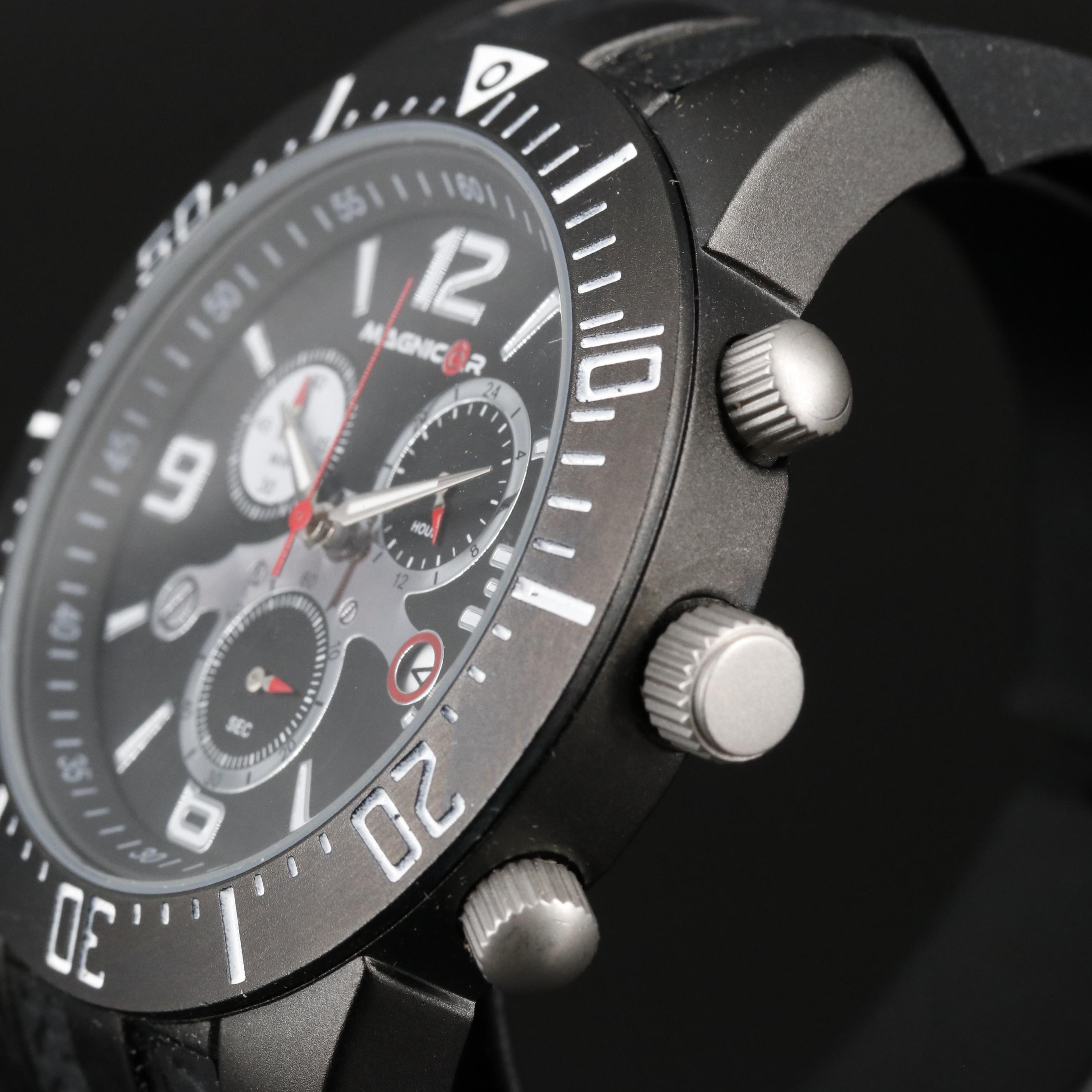 Magnicor Black Dial Chronograph Watch