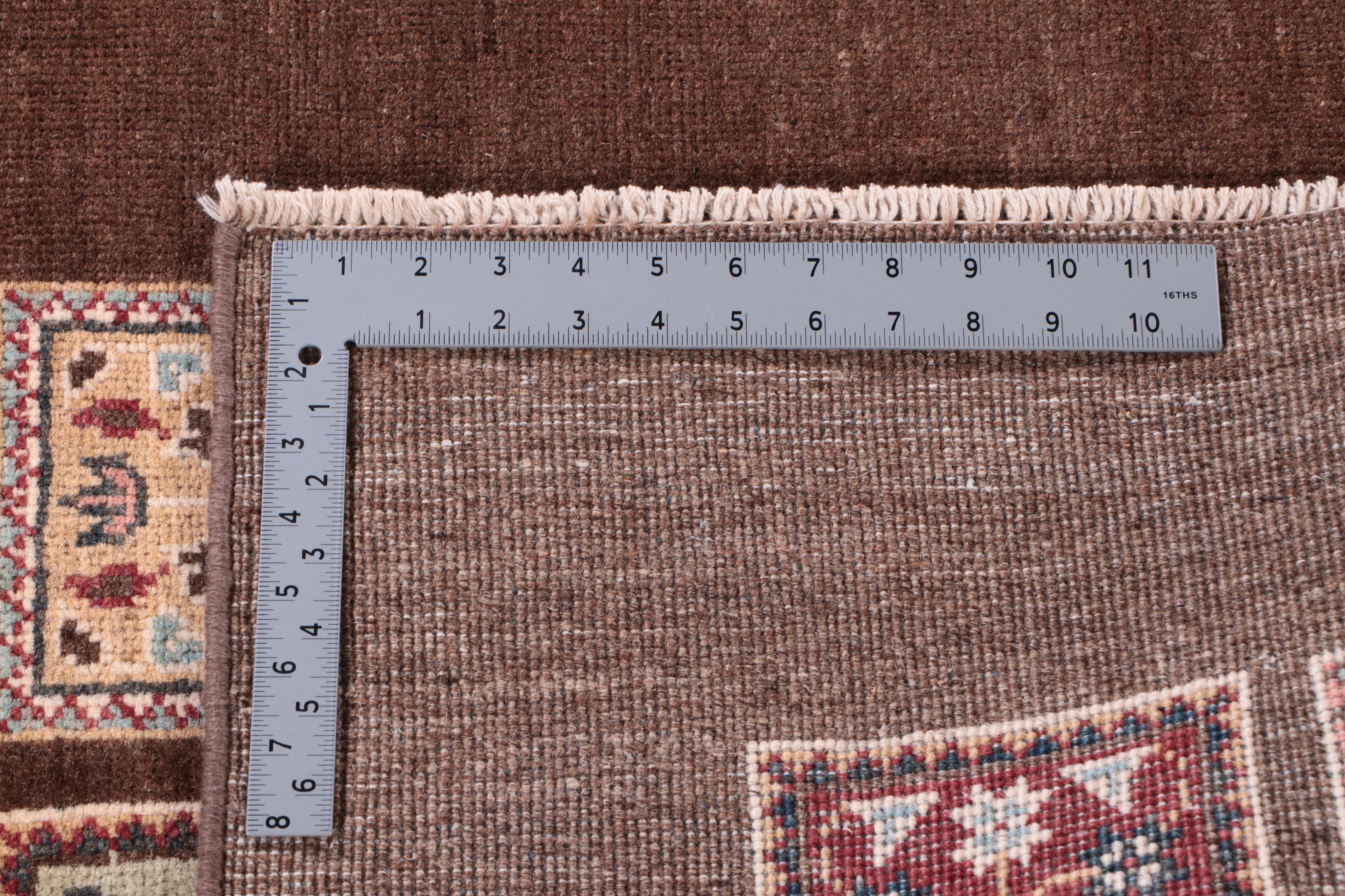 2'9 x 4'5 Hand-Knotted Afghan Gabbeh Accent Rug