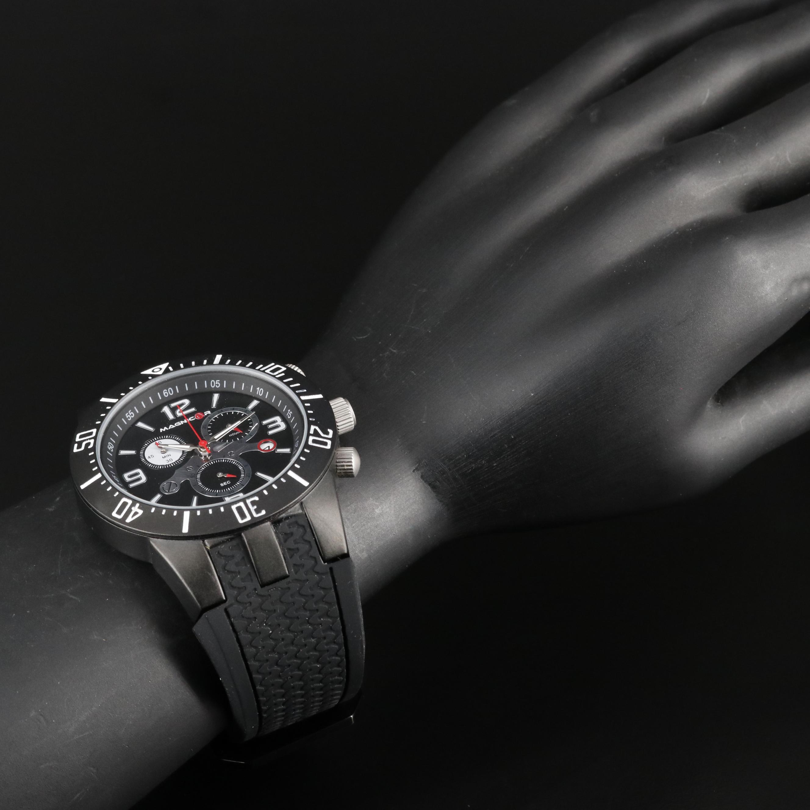 Magnicor Black Dial Chronograph Watch