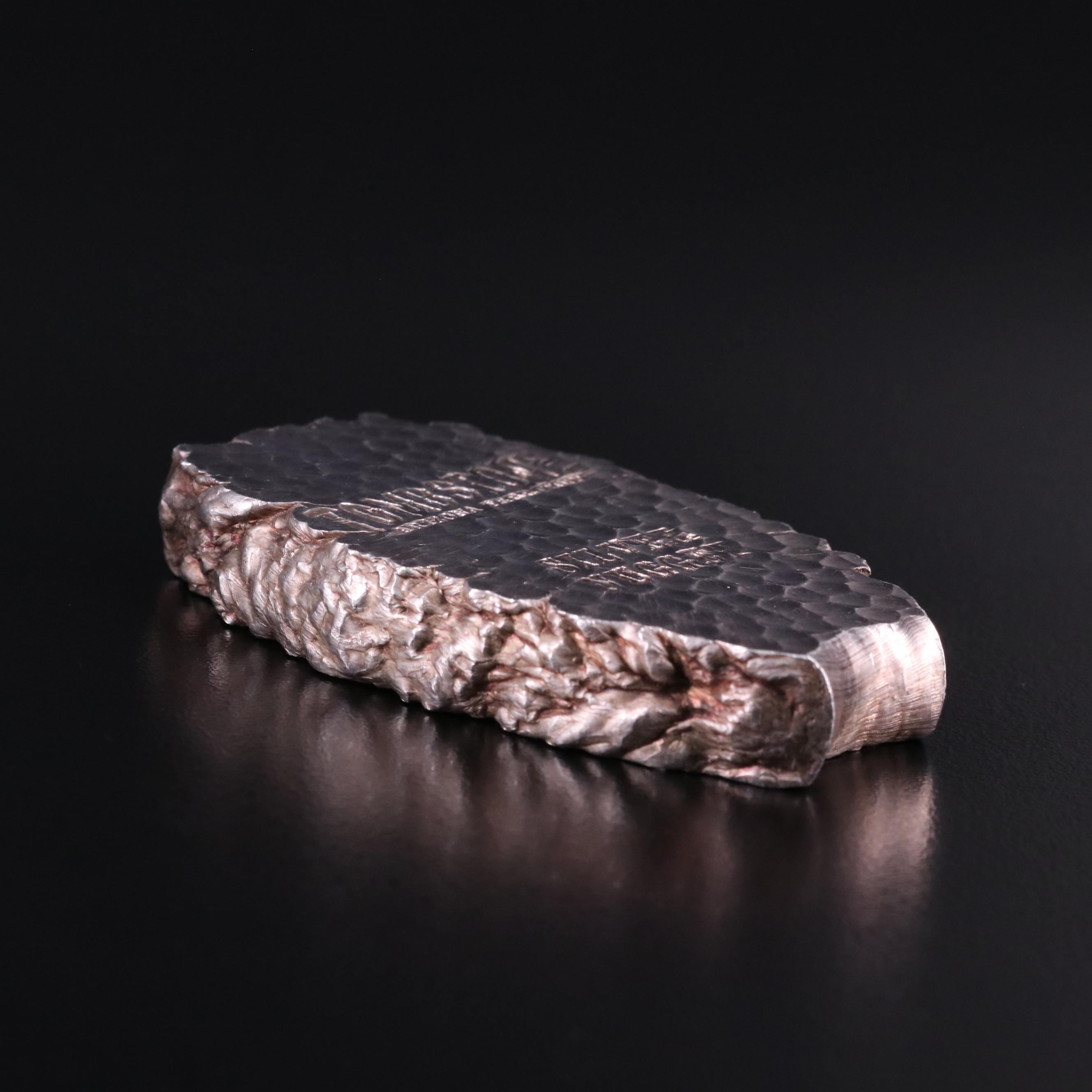 Tombstone Five Ounce .999 Silver Nugget