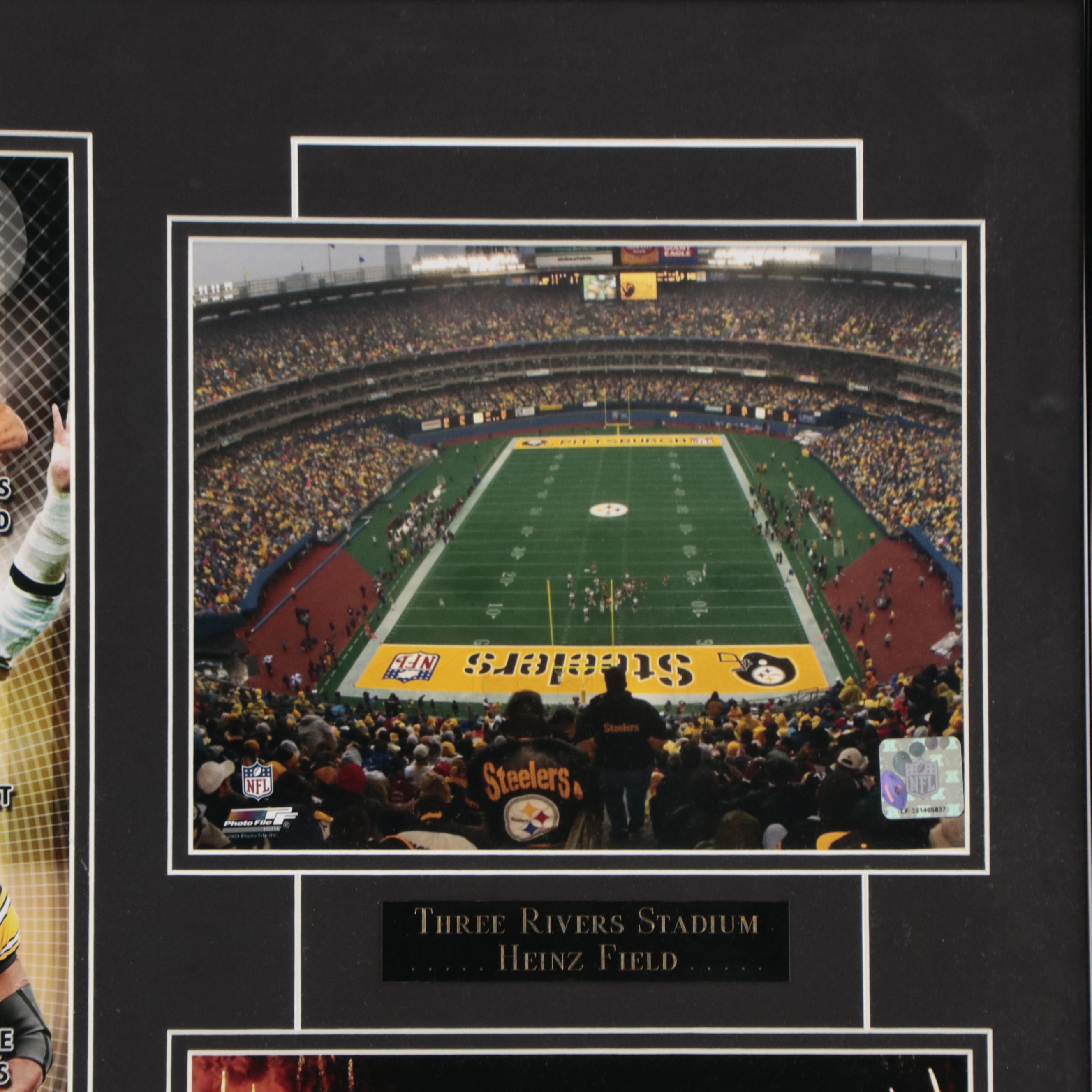 Pittsburgh Steelers Football Display Featuring Terry Bradshaw and More