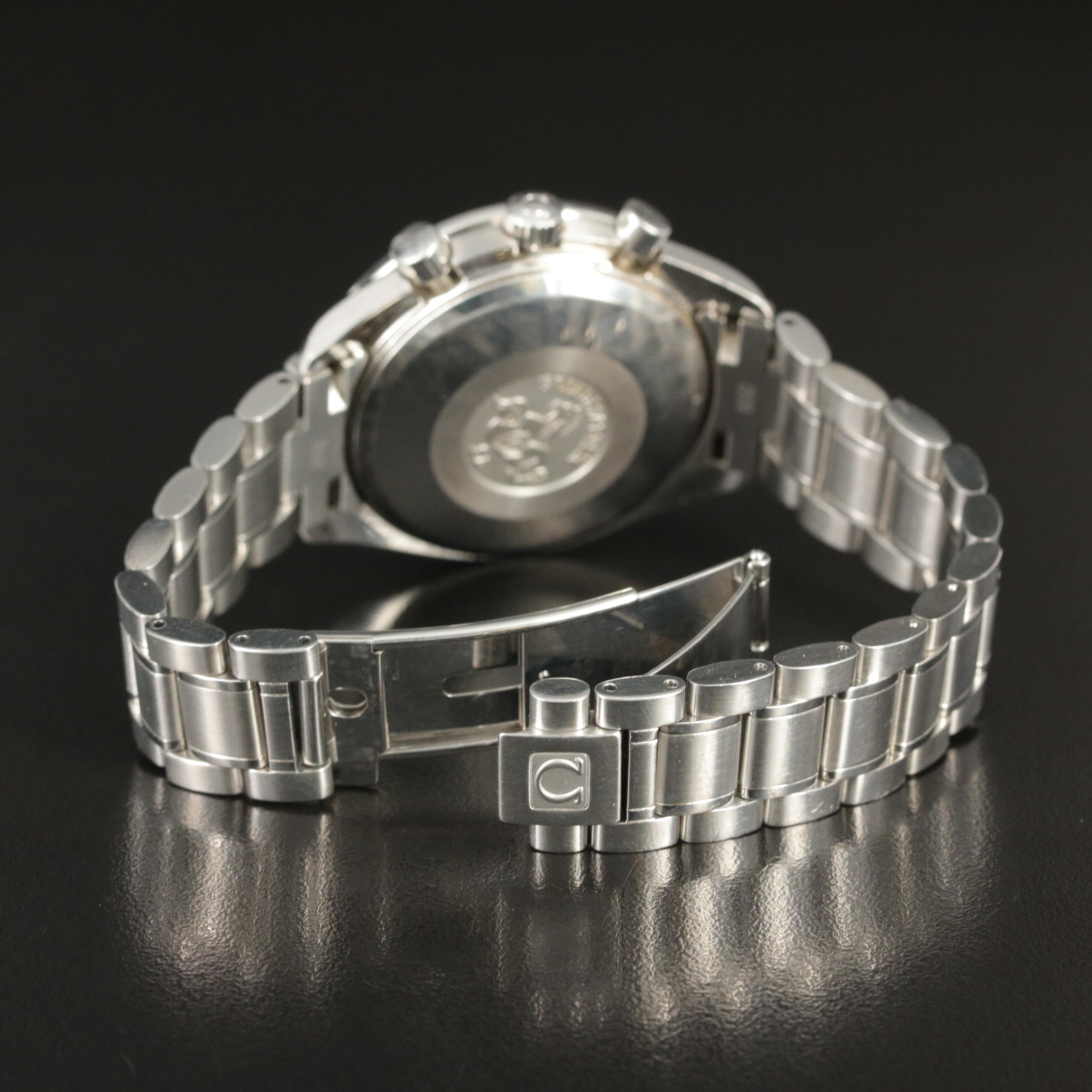 Omega Speedmaster Date Black 39MM Bracelet Automatic Watch