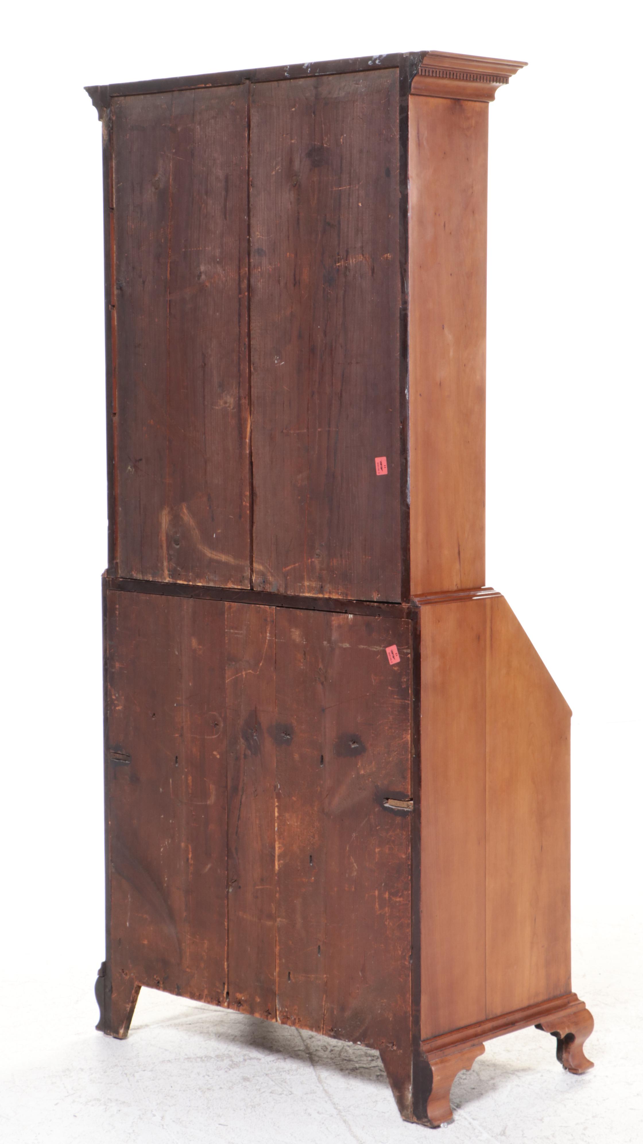 Early Chippendale Maple Secretary Desk with Blind-Doors, 19th Century