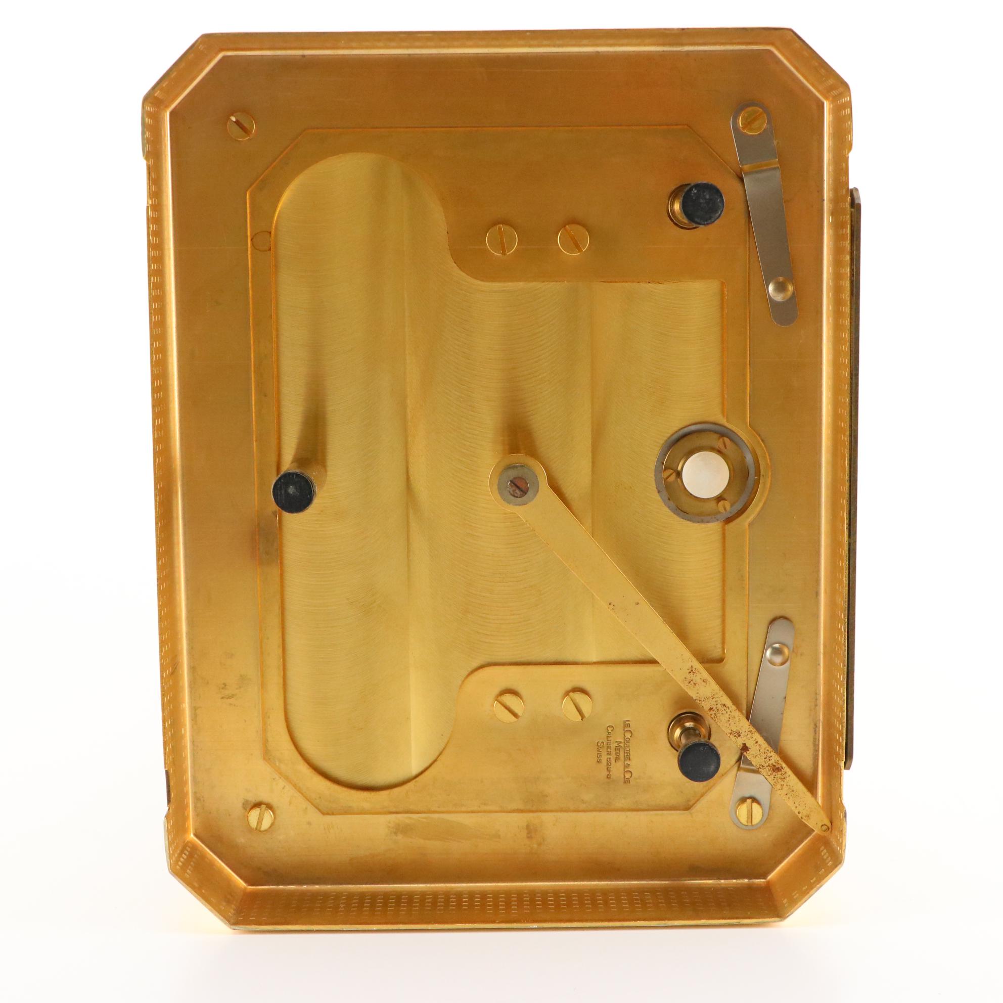 Jaeger-LeCoultre "Atmos" Swiss Brass and Glass Perpetual Motion Mantel Clock