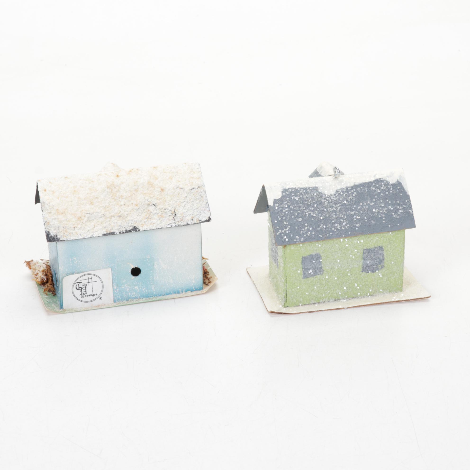 Coloramic Tree Stand, Light-up Angel Topper, and Putz in Old and New Collection