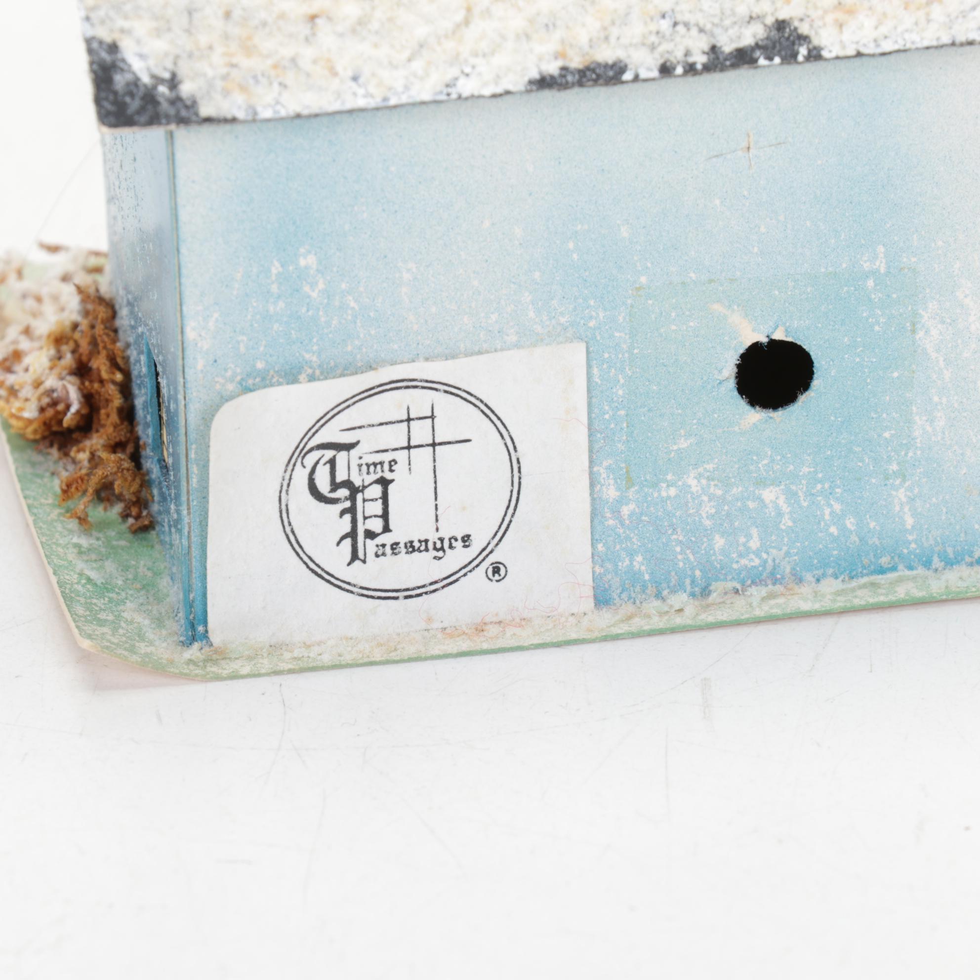 Coloramic Tree Stand, Light-up Angel Topper, and Putz in Old and New Collection