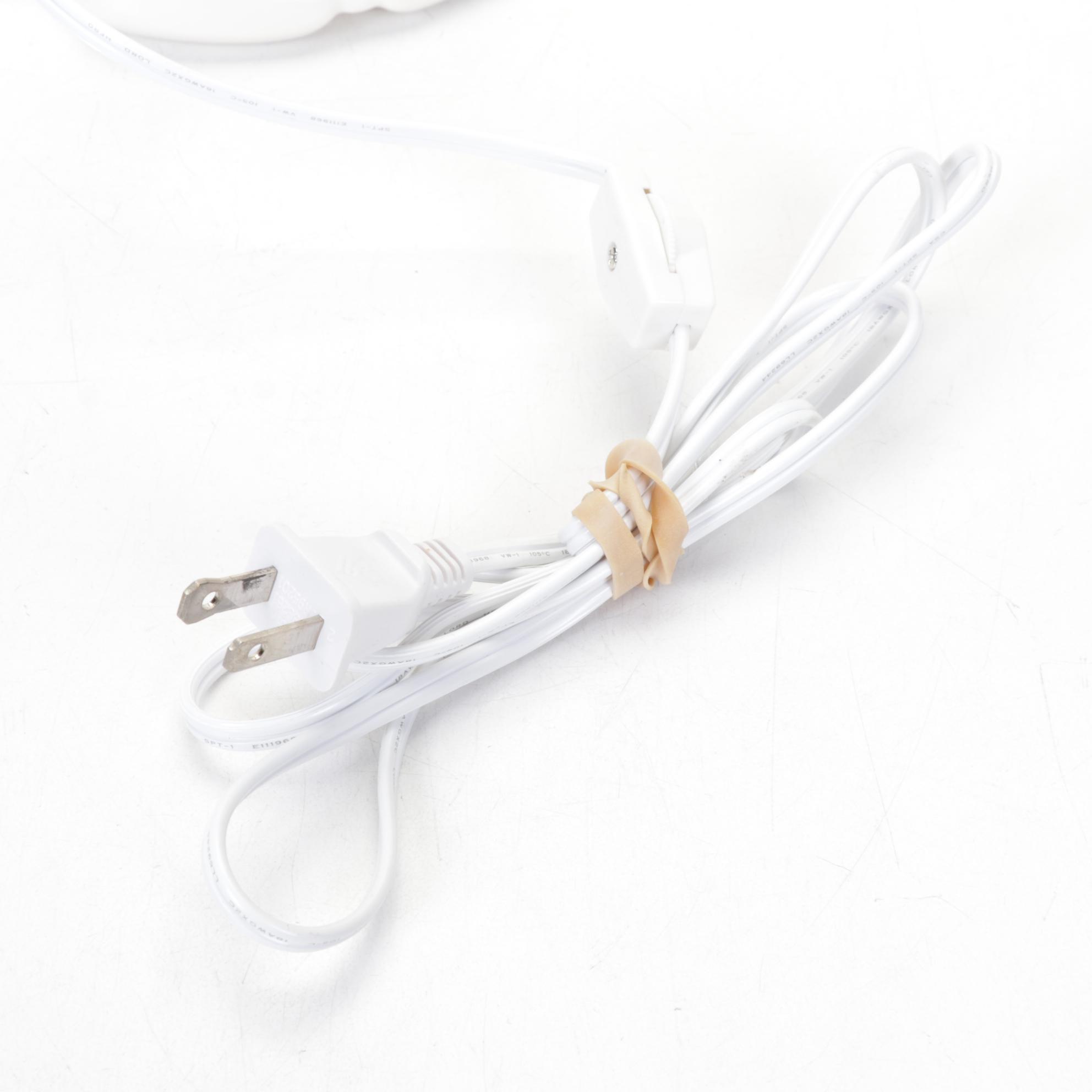 Snow-Capped Atlantic Mold Illuminated Ceramic Christmas Tree With Separate Base