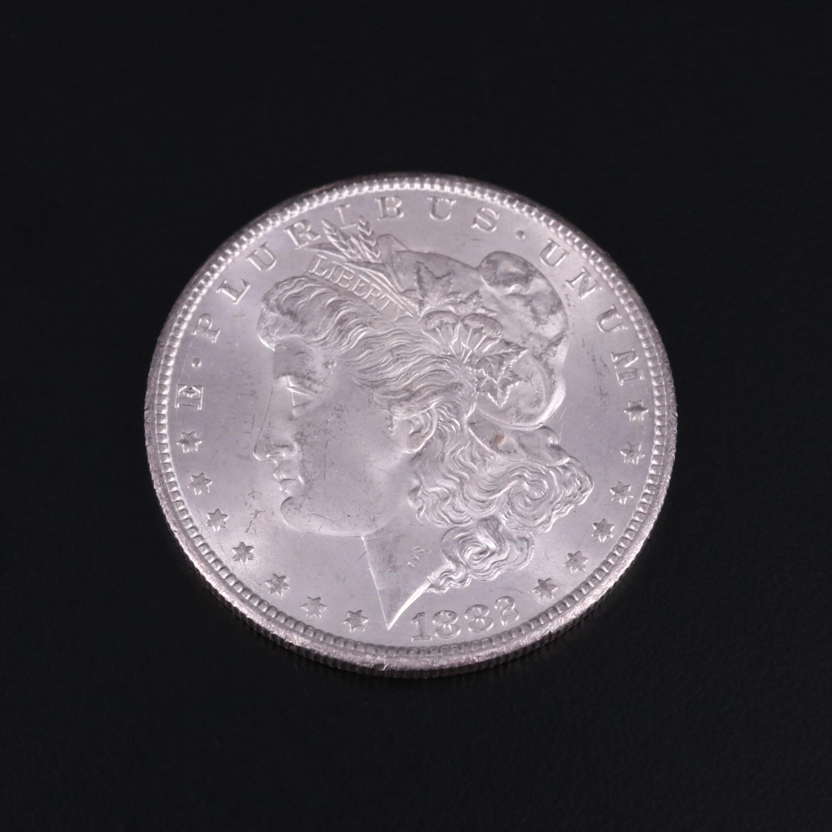 Group of Three Uncirculated Carson City Morgan Silver Dollars