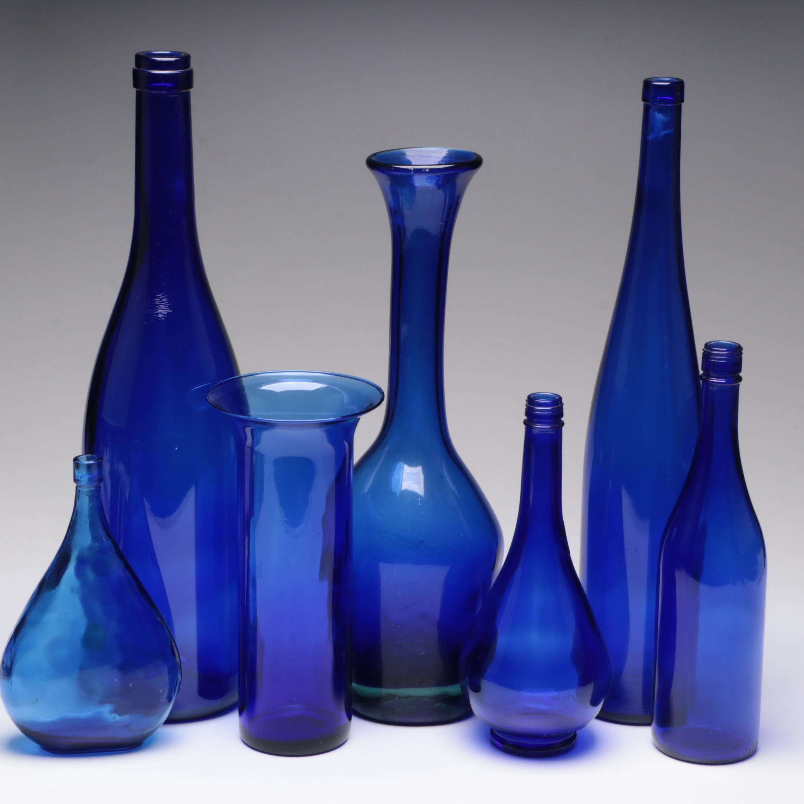 Cobalt Glass Bottle Collection