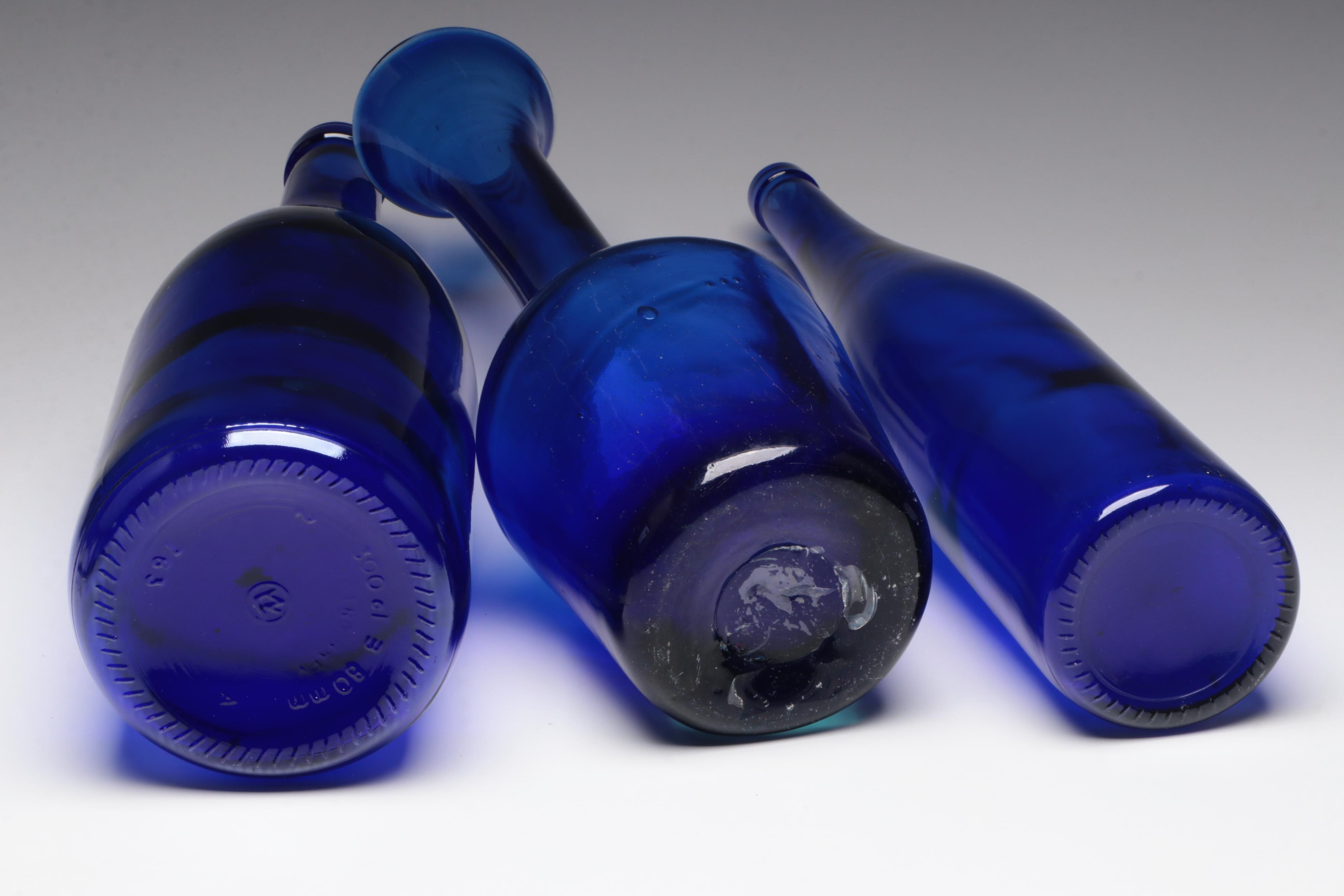 Cobalt Glass Bottle Collection
