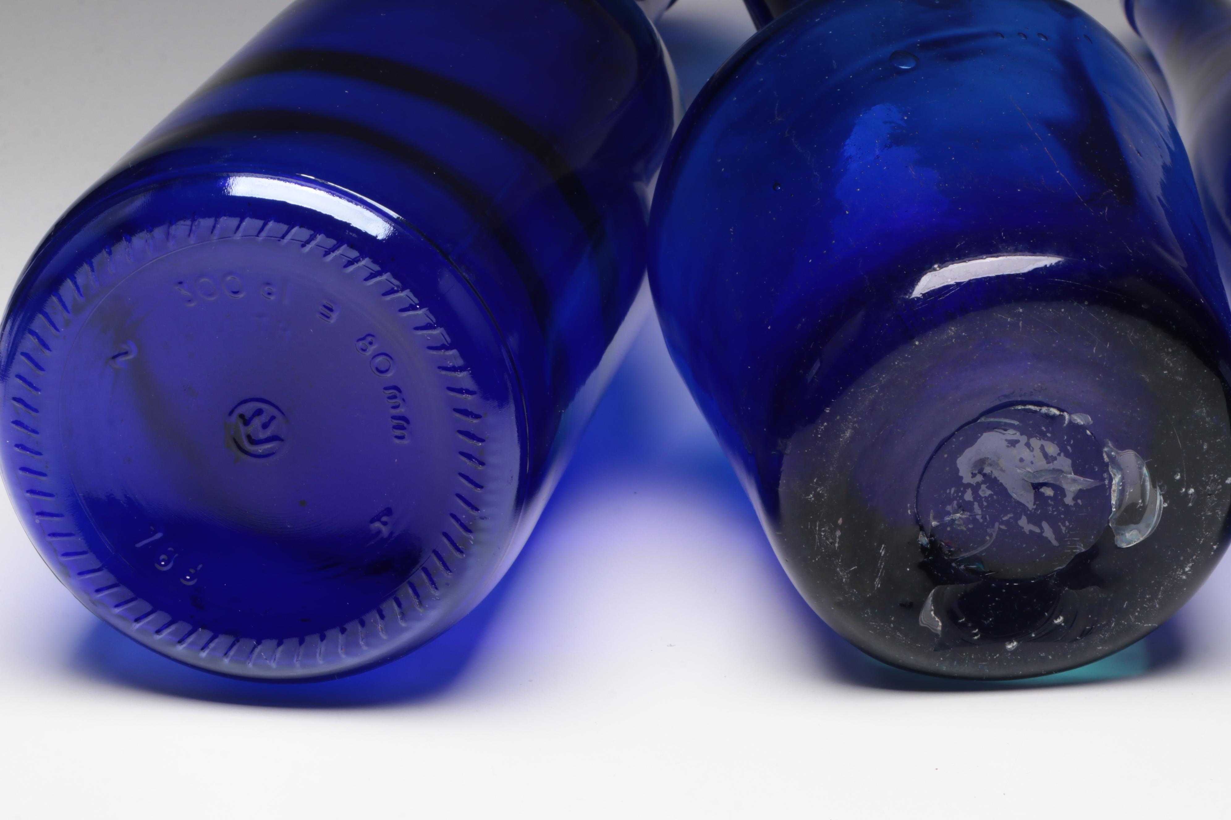 Cobalt Glass Bottle Collection