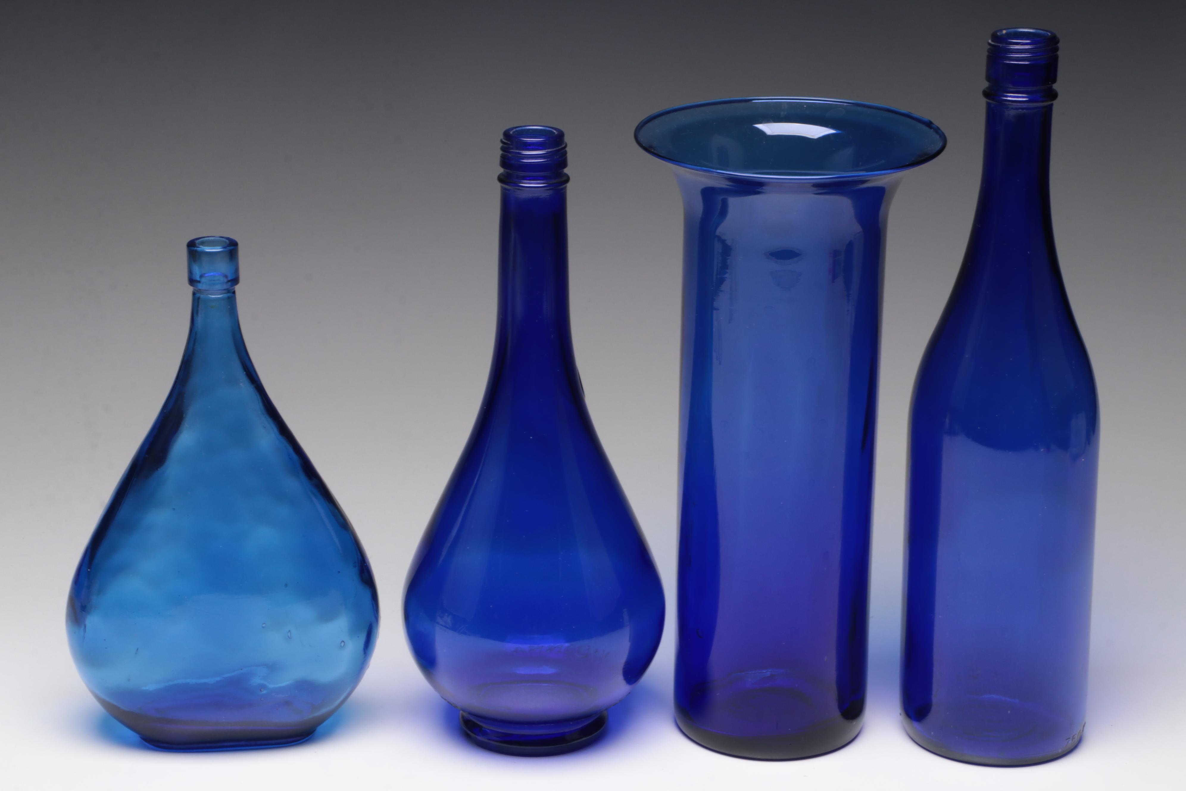 Cobalt Glass Bottle Collection