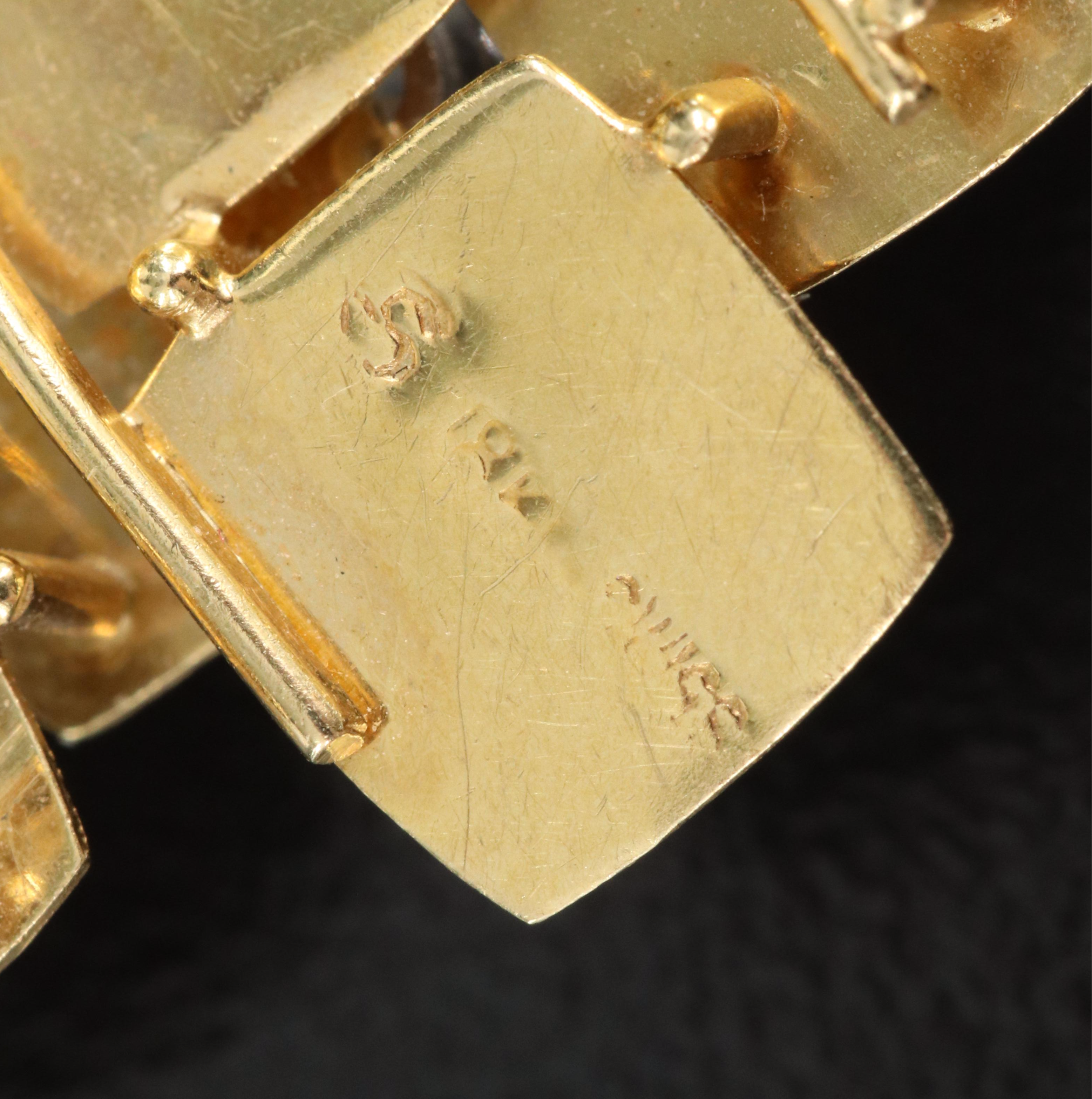 Modernist 18K 0.15 CTW Diamond Converter Brooch