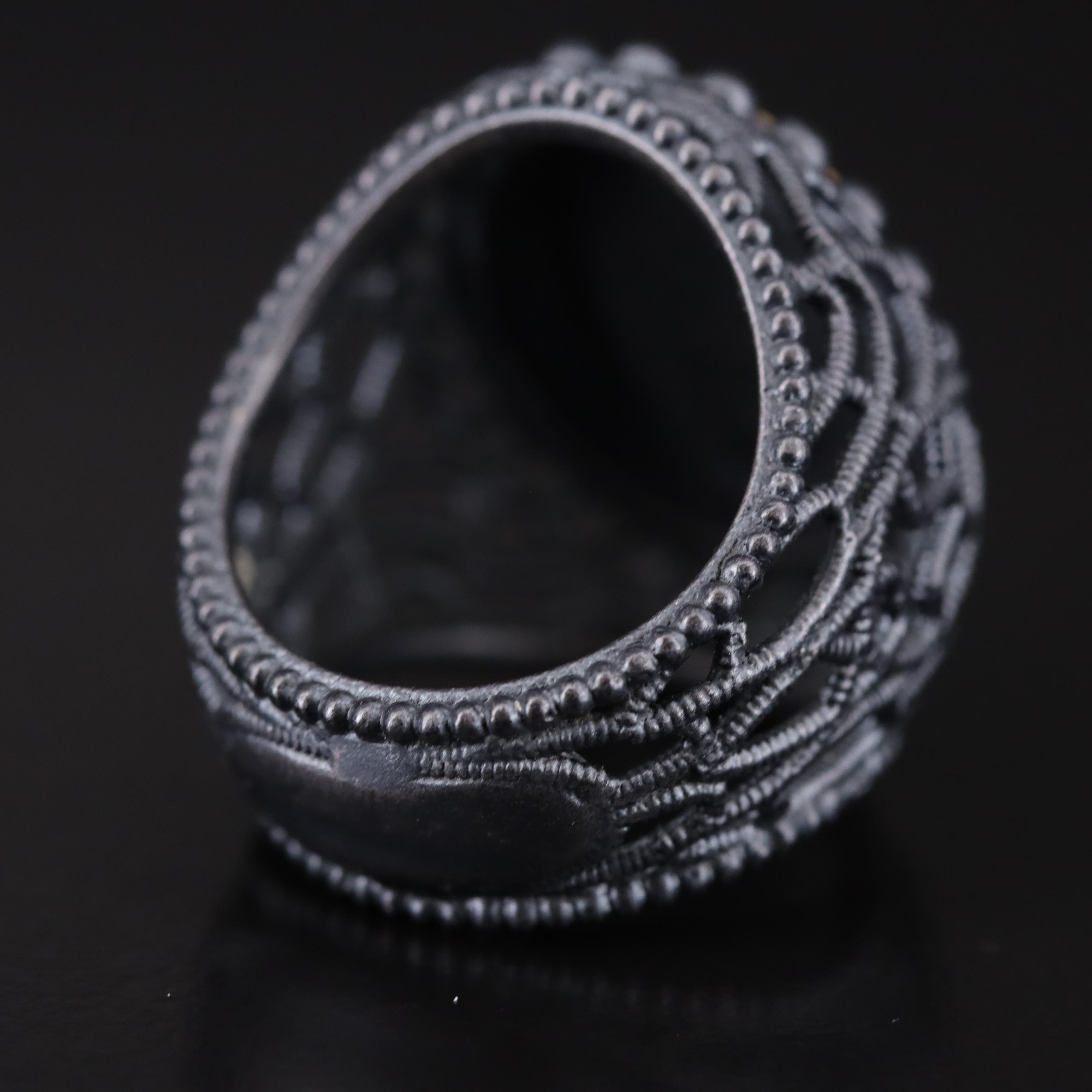 Bottega Veneta Sterling Lover's Eye Rings