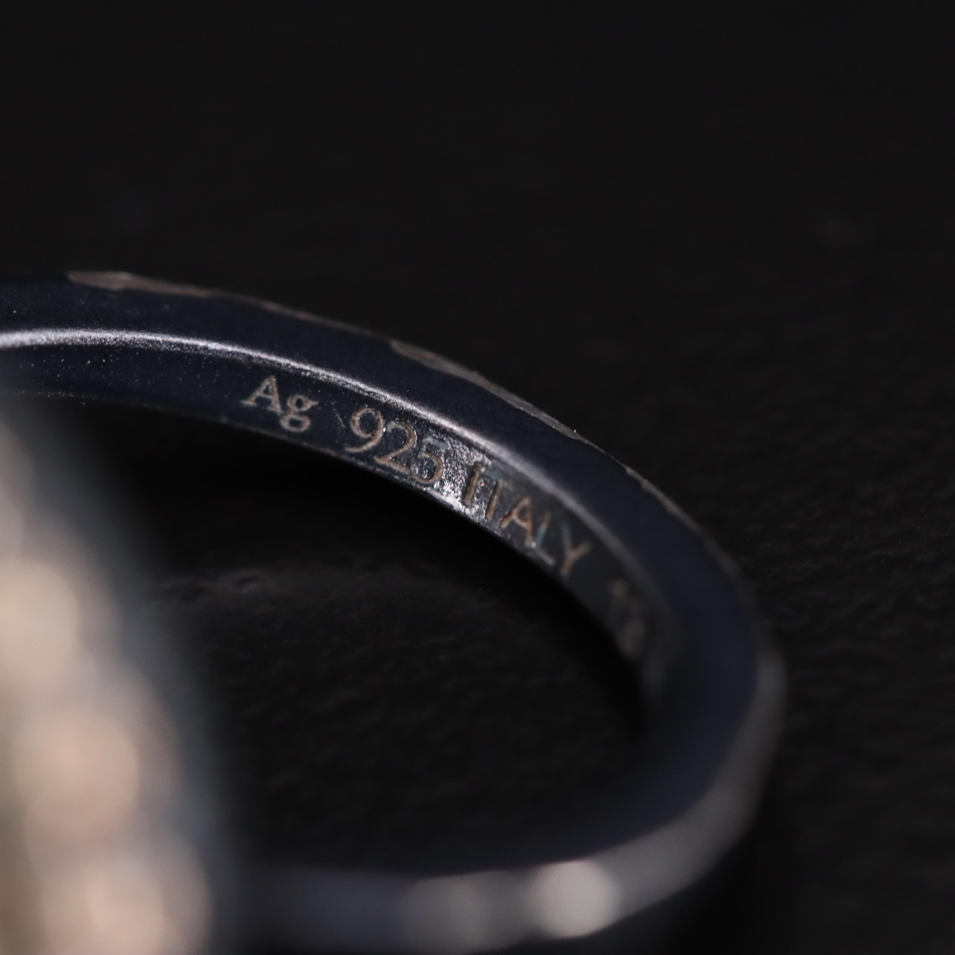 Bottega Veneta Sterling Lover's Eye Rings