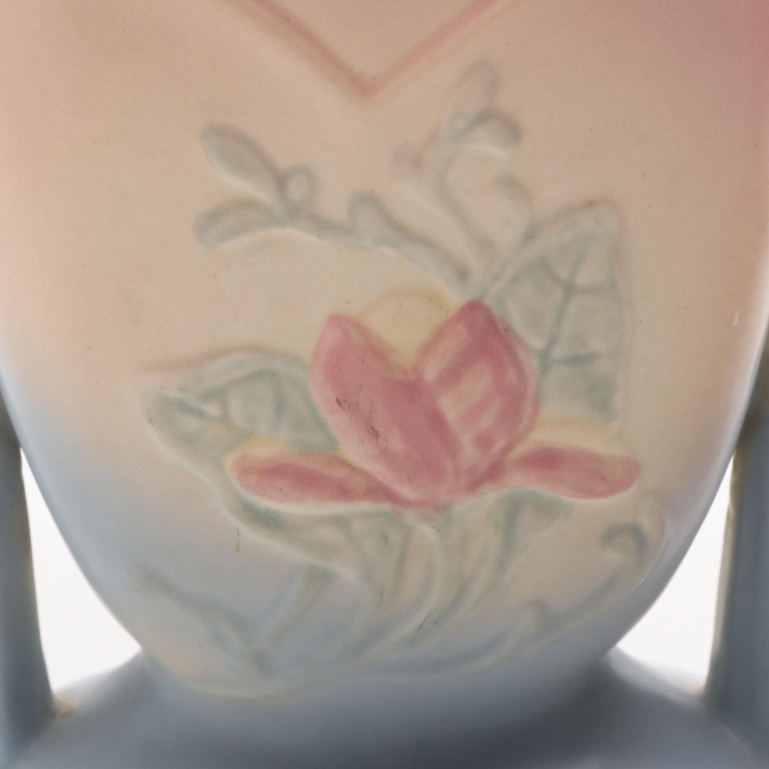 Hull Pottery "Open Rose," "Magnolia," and Other Vases with "Wildflower" Pitcher