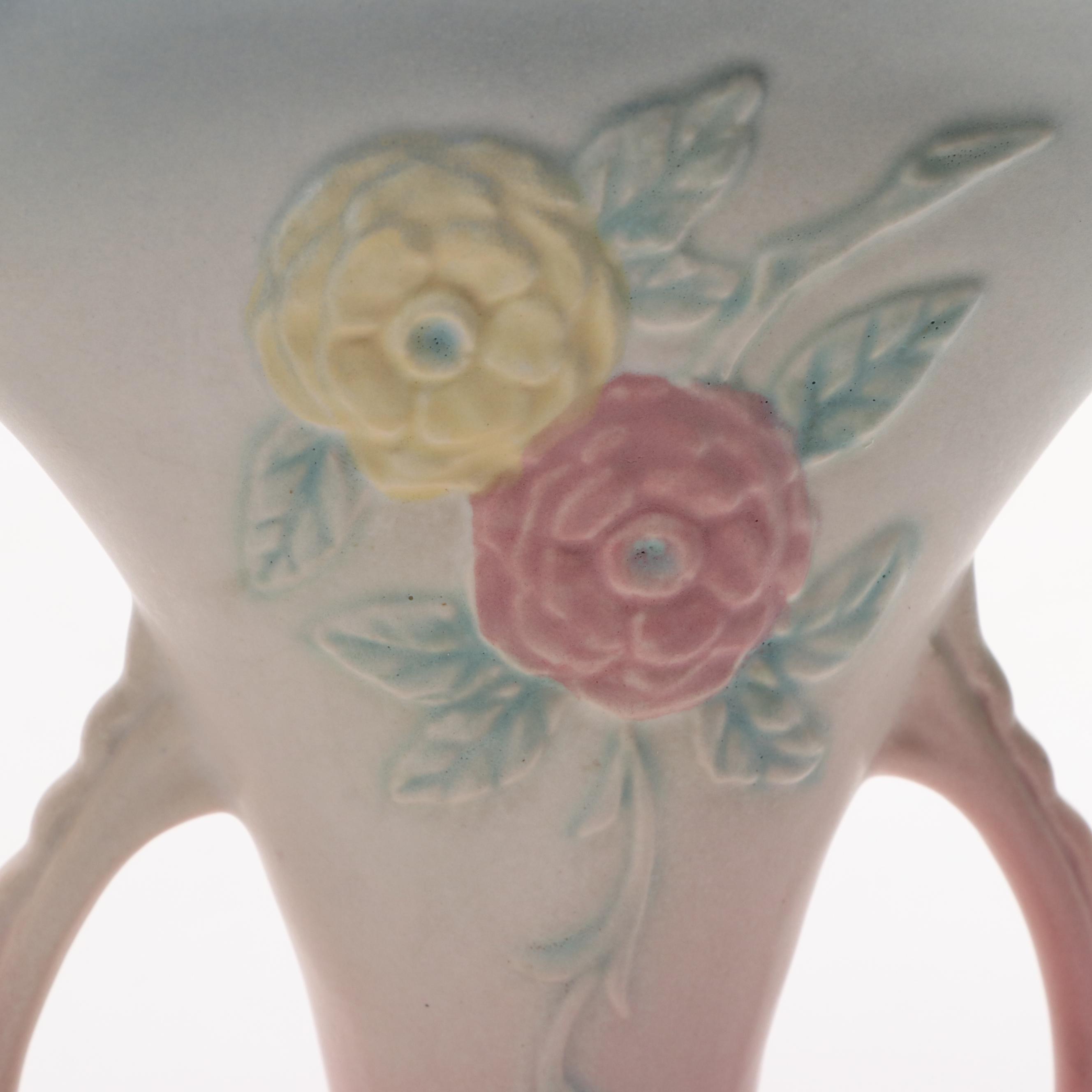 Hull Pottery "Open Rose," "Magnolia," and Other Vases with "Wildflower" Pitcher